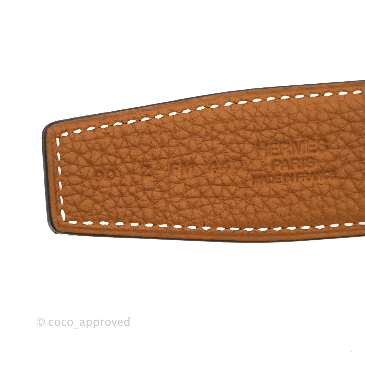 Hermès H d'Ancre Belt Buckle & Reversible Leather Strap Permabrass Hardware
