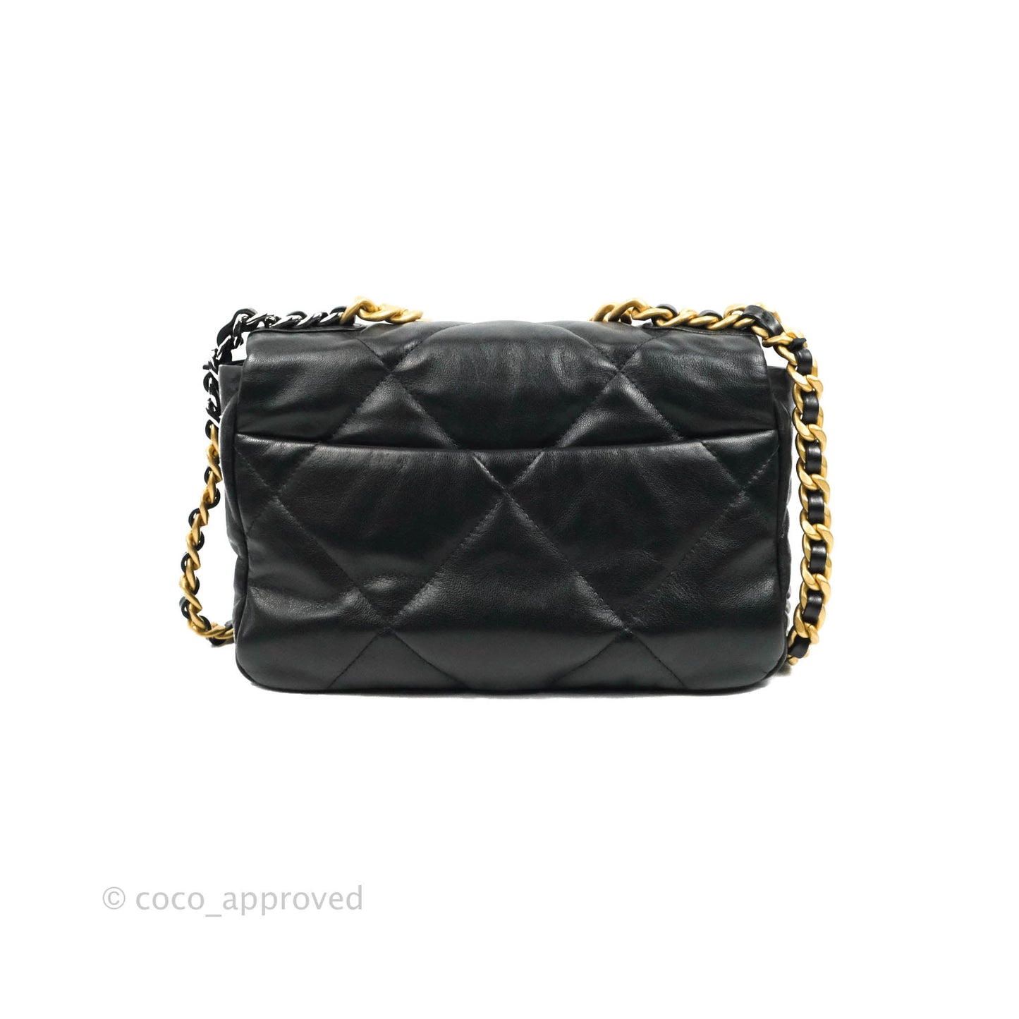 Chanel 19 Small Black Goatskin Mixed Hardware