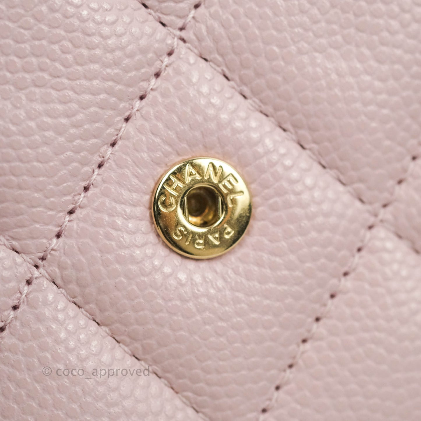 Chanel Classic Flap Wallet Pink Caviar Gold Hardware 21S
