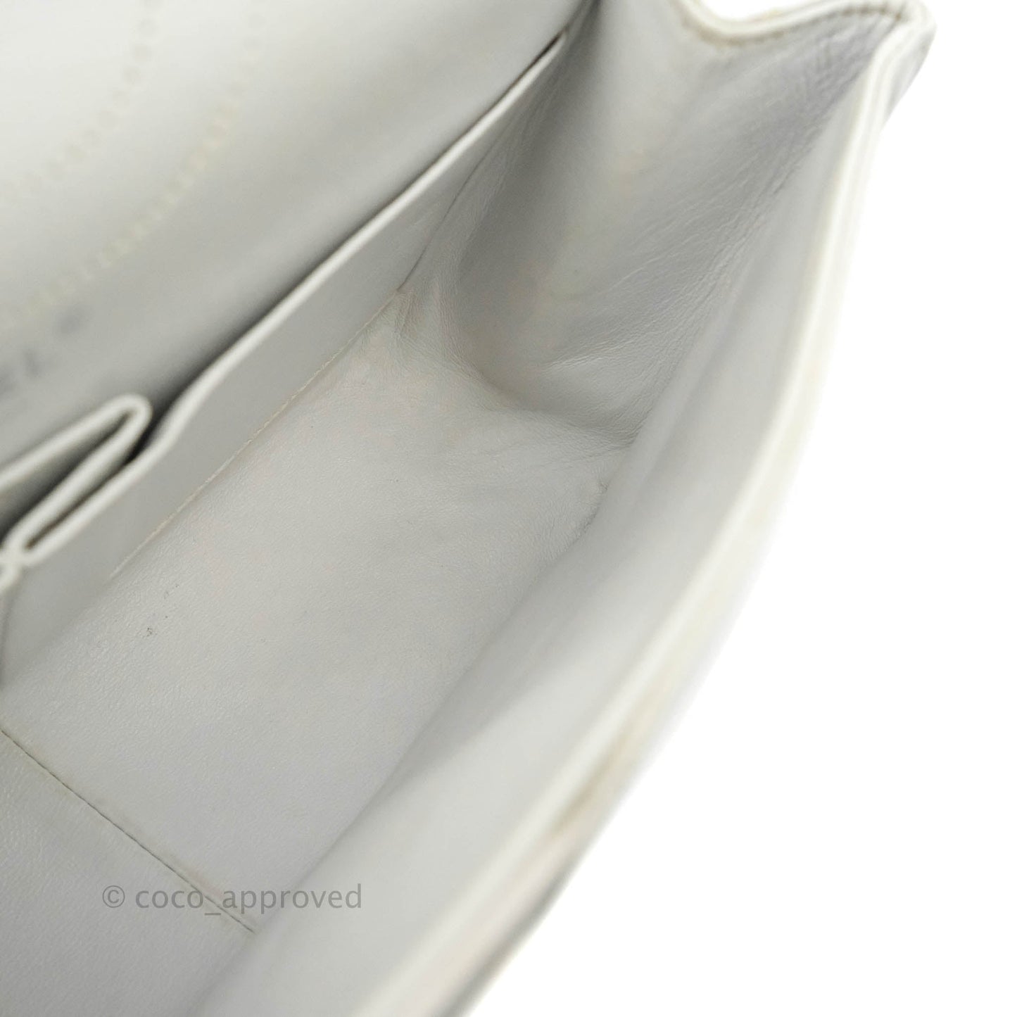 Chanel Quilted Reissue 226 Flap White Aged Calfskin Gun Metal Hardware