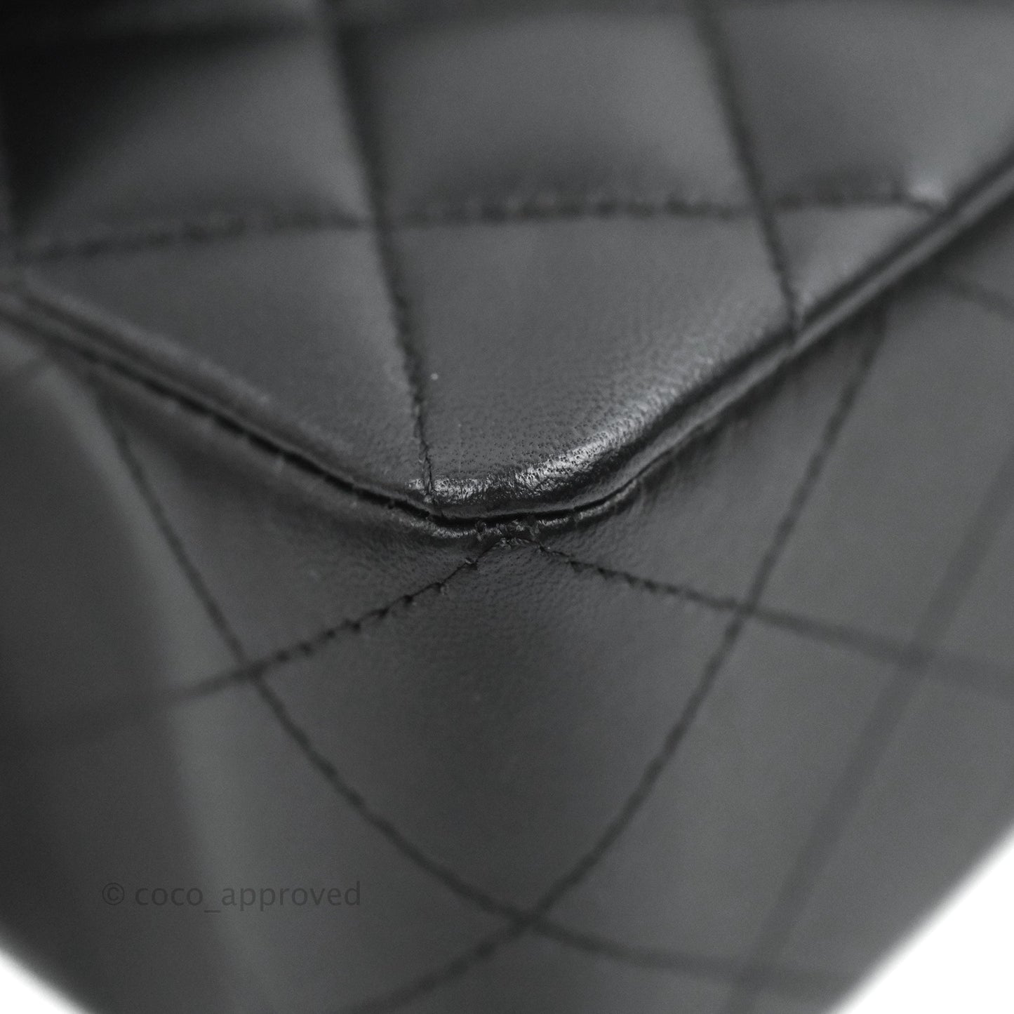 Chanel Small Classic Quilted Flap Black Lambskin Gold Hardware