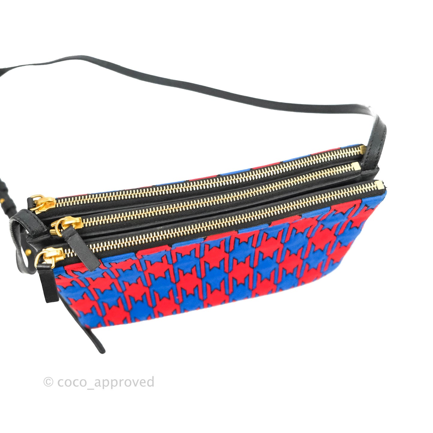 Celine Large Trio Crossbody Bag Printed Jacquard