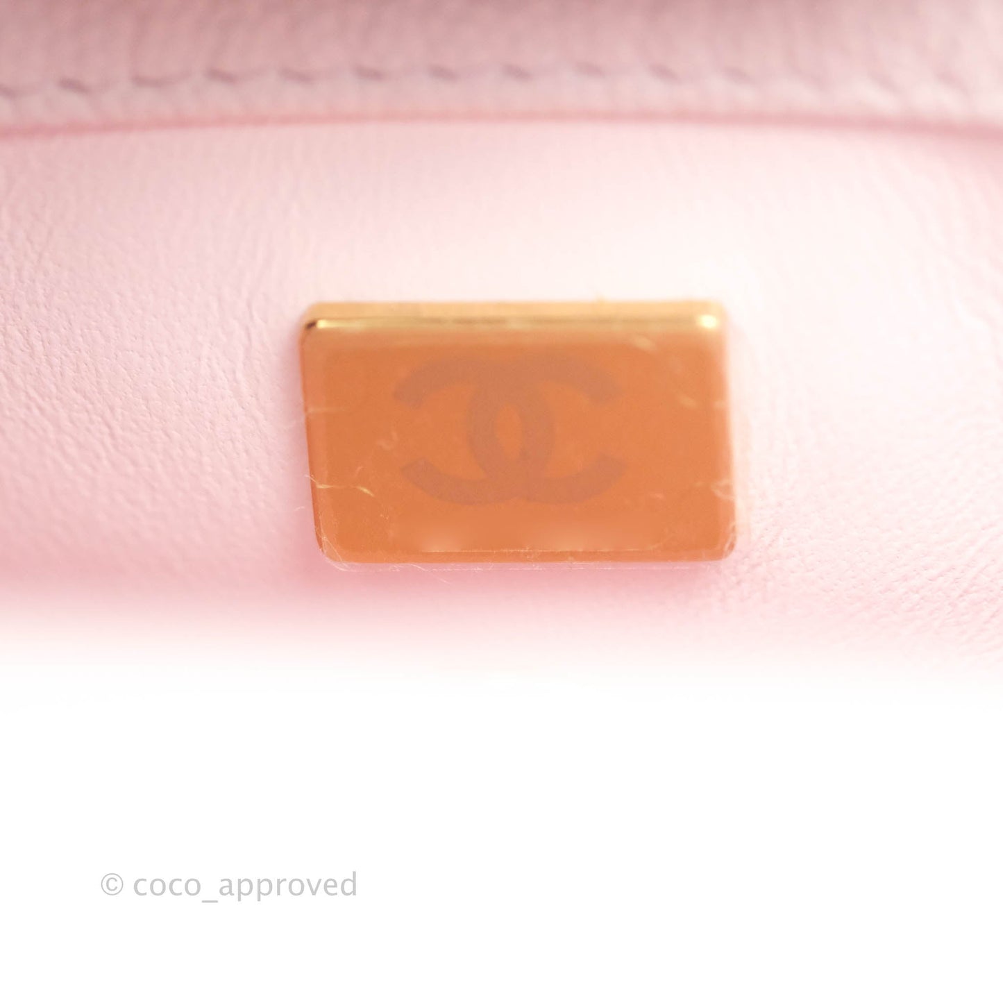 Chanel Mini Coco Handle Quilted Light Pink Caviar Gold Hardware