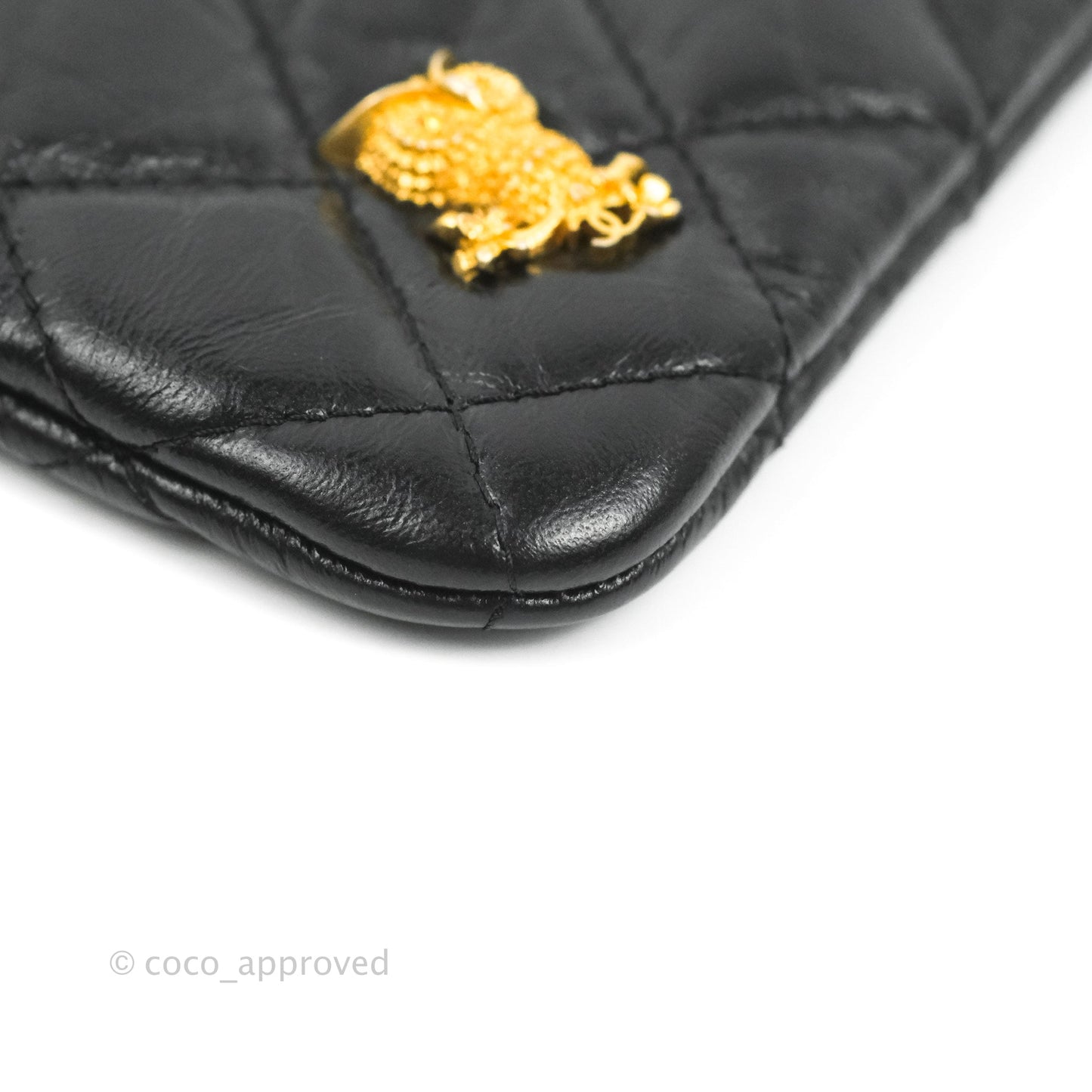 Chanel Quilted Mini Reissue O Case Gold Hardware Aged Calfskin