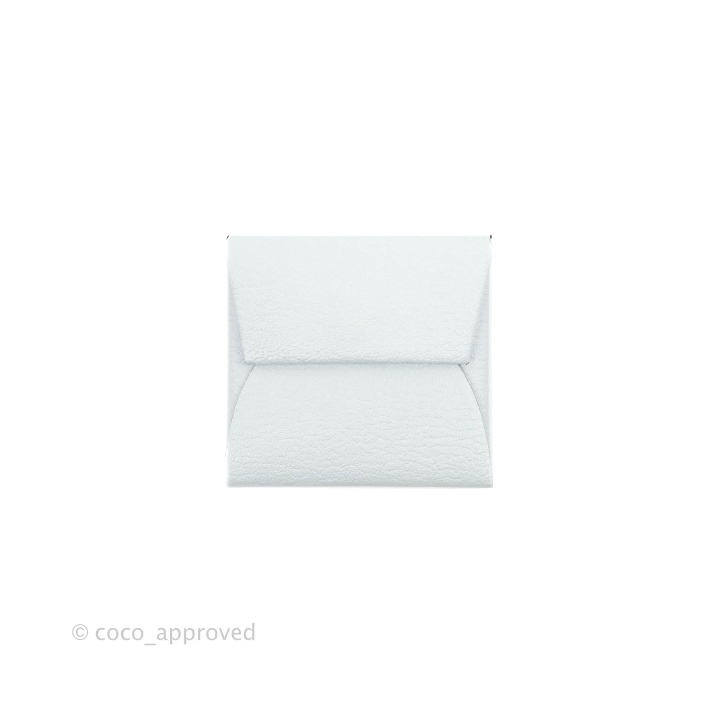 Hermès Bastia Coin Purse Blue Brume Chevre Mysore
