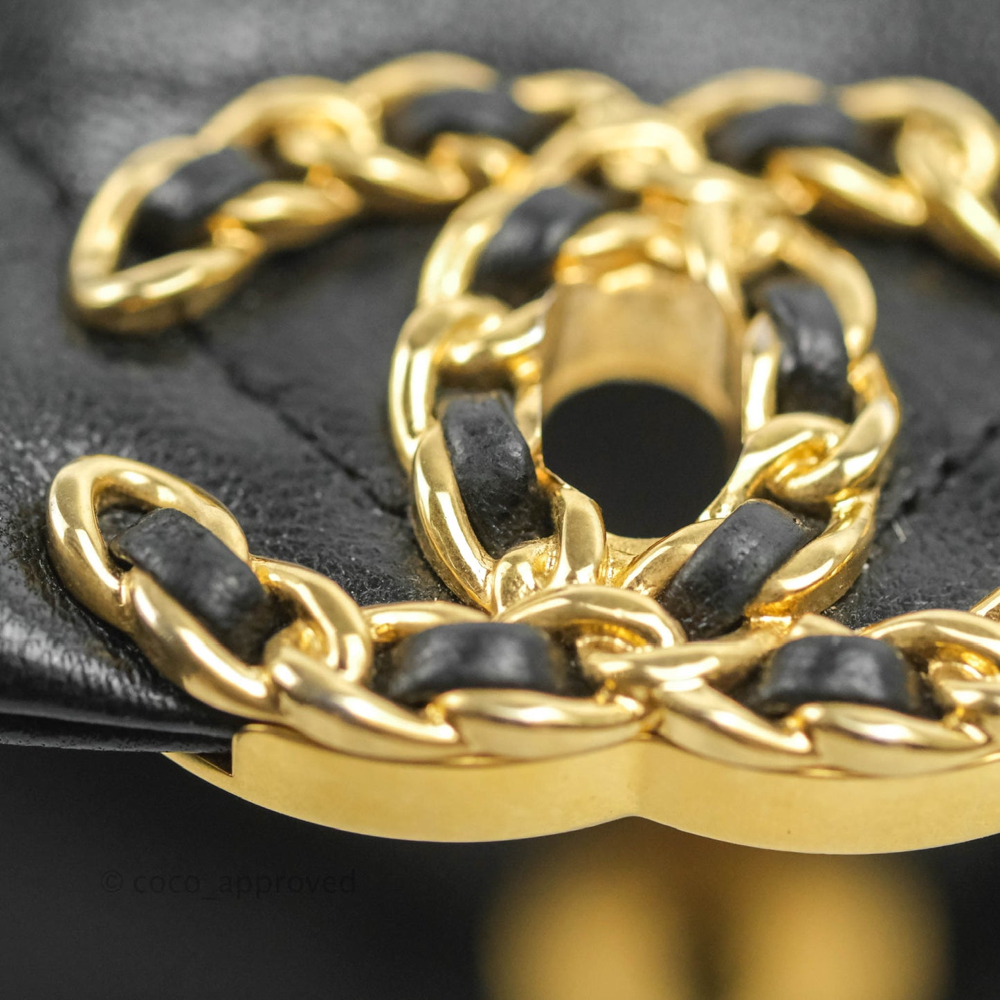 Chanel 19 Small Black Goatskin Mixed Hardware