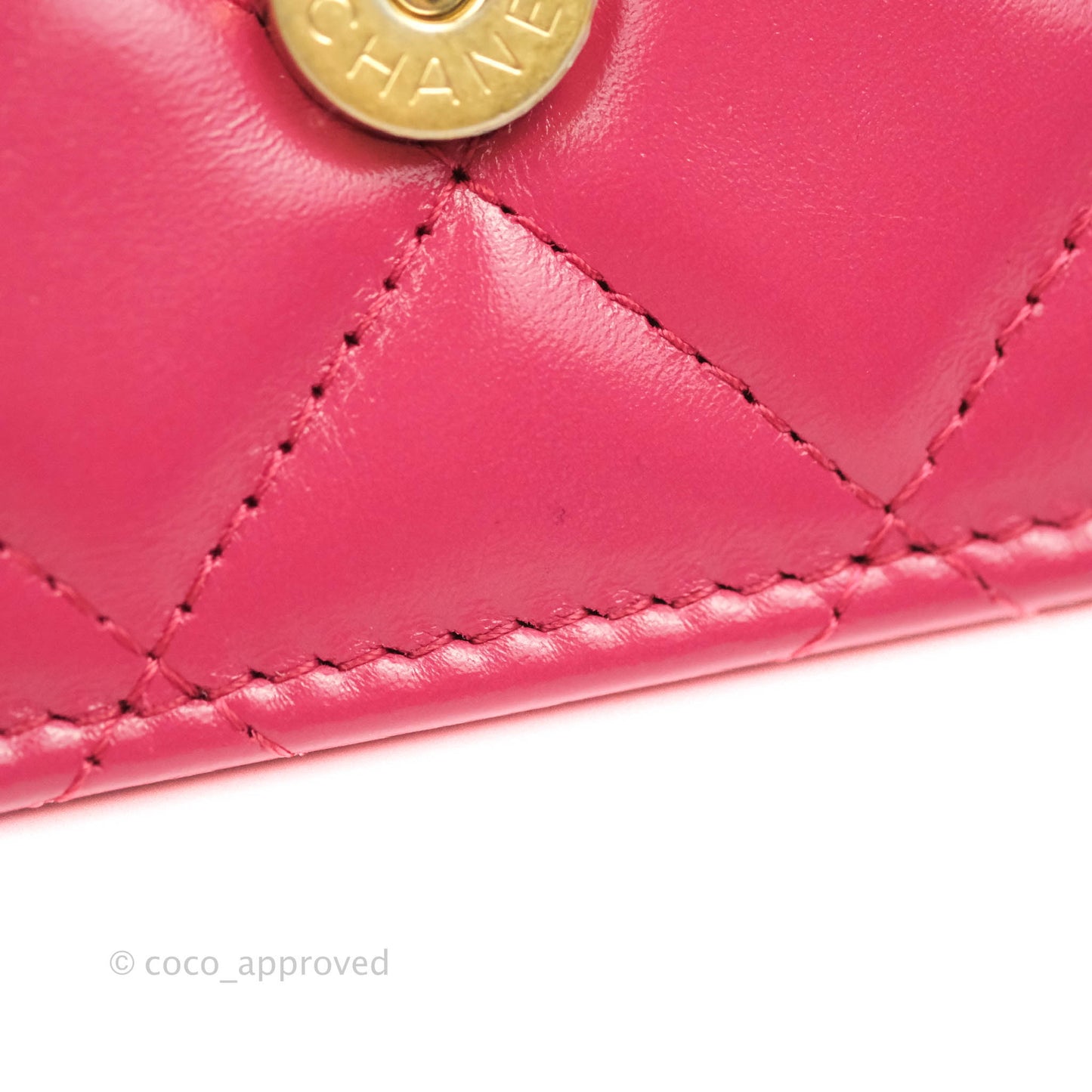 Chanel Quilted Perfect Fit Adjustable Wallet On Chain WOC Pink Calfskin Aged Gold Hardware