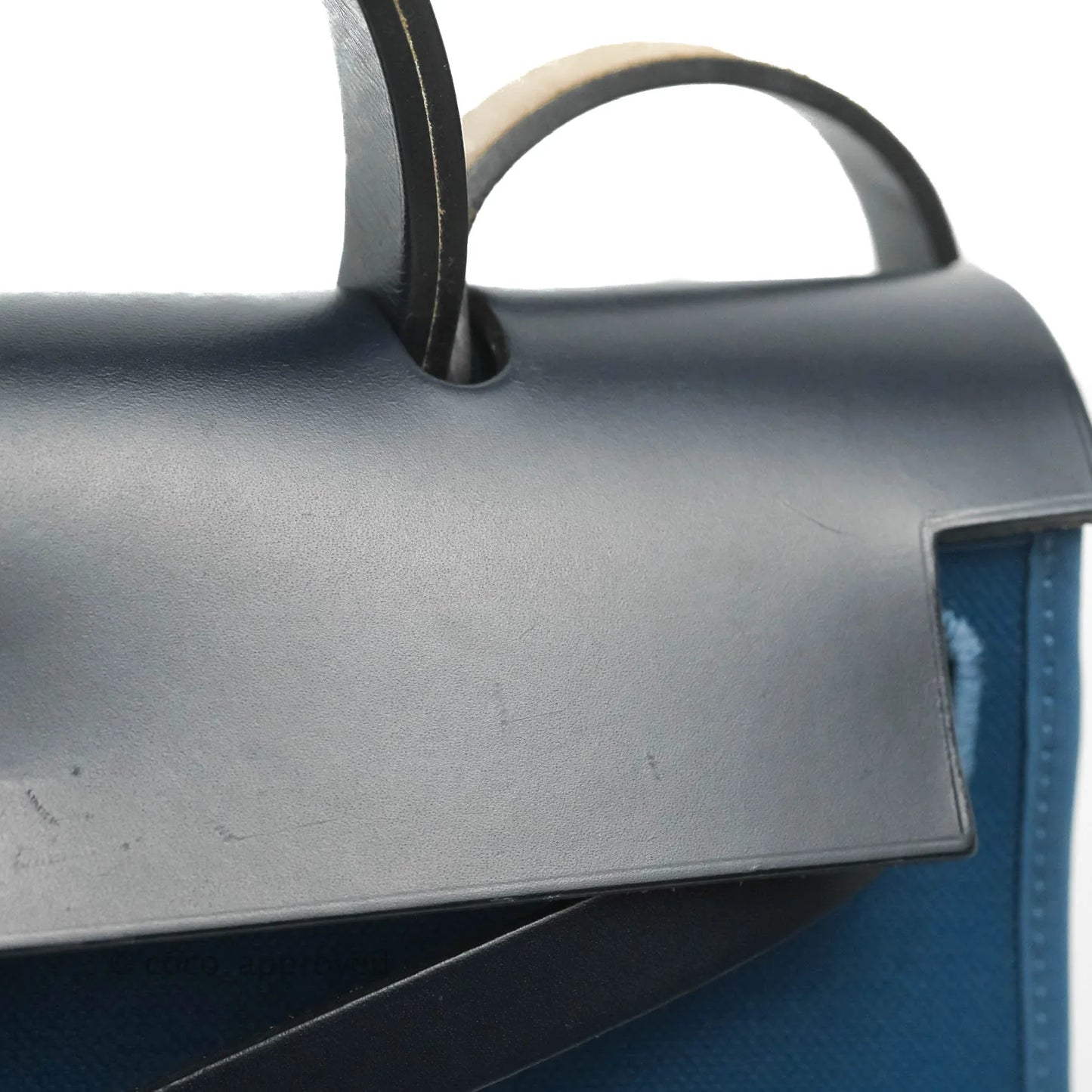 Hermès Herbag Zip 31 Bleu Ocean/Bleu Indigo Canvas Palladium Hardware