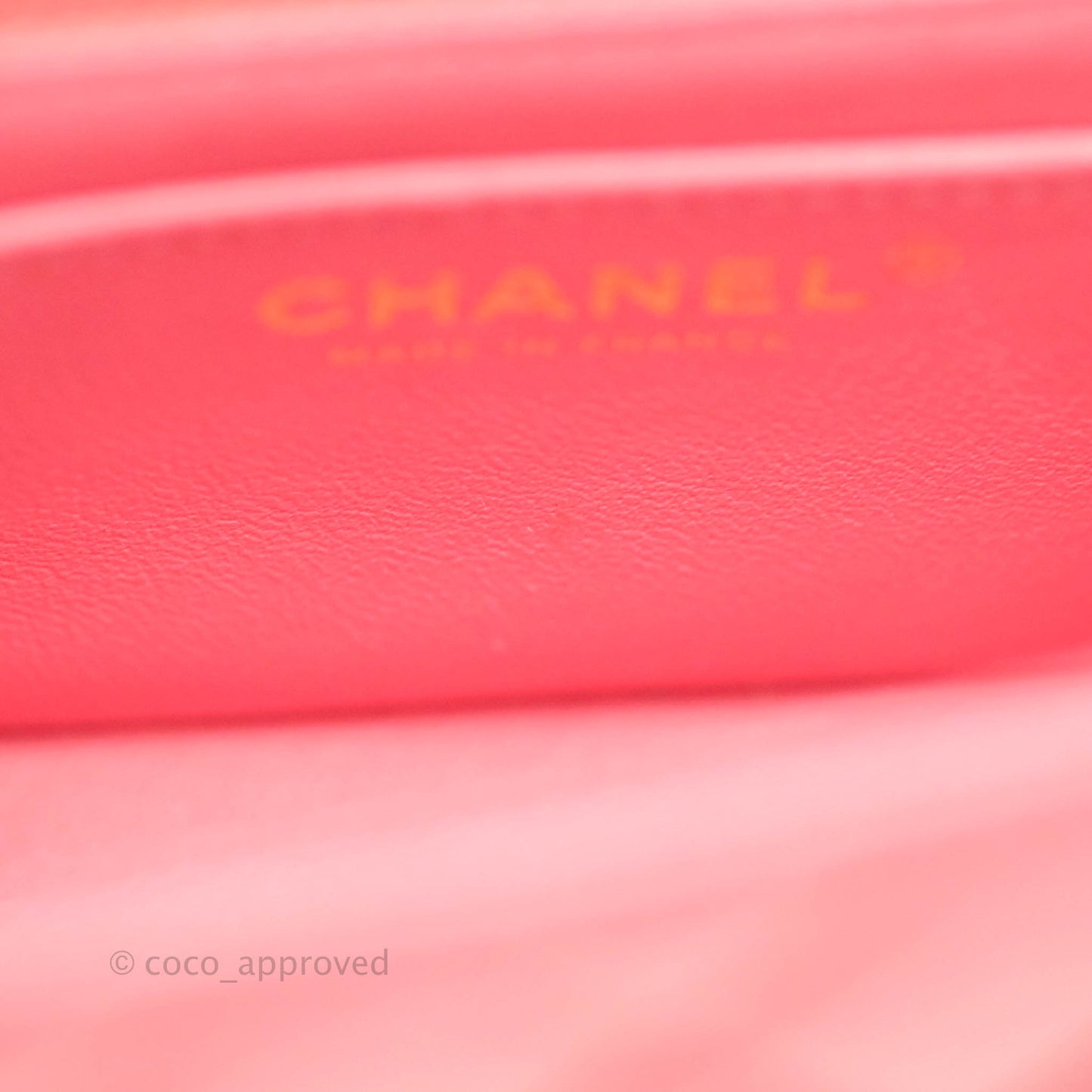 Chanel Quilted Mini Rectangular Flap Pearly Pink Caviar Gold Hardware 18S