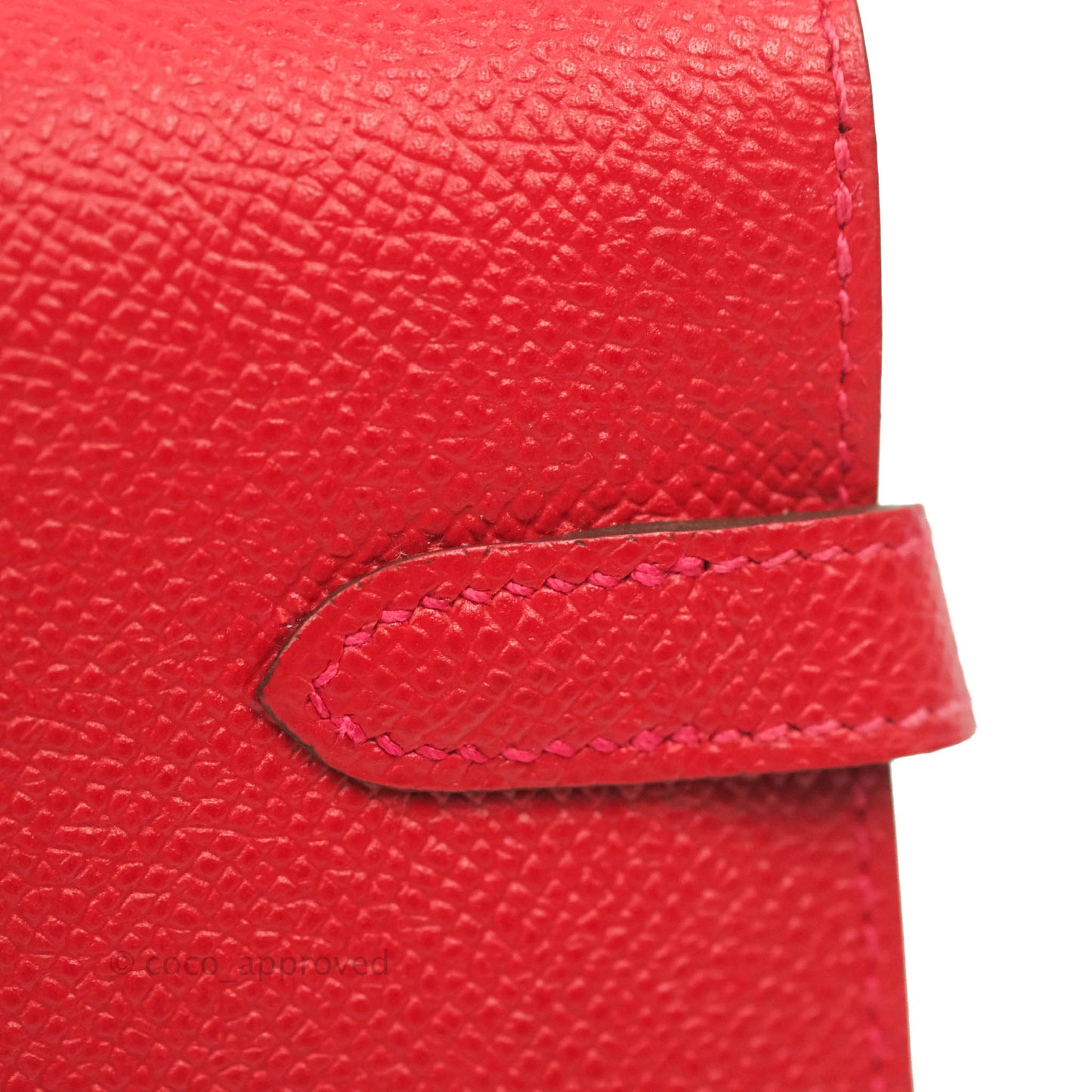 Hermès Kelly Wallet Red Epsom Gold Hardware