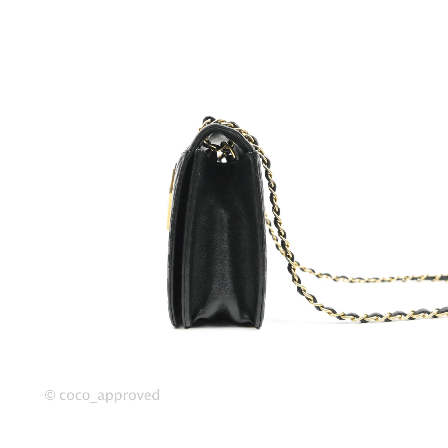 Chanel Mini Collar and Tie Flap Bag Chevron Sheepskin Aged Gold Hardware