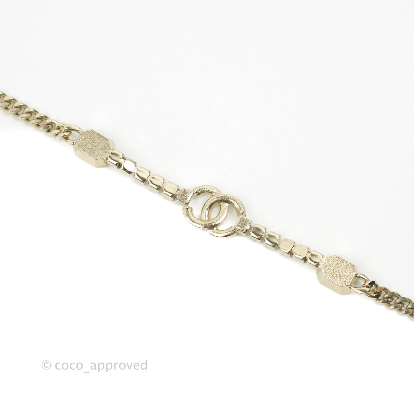 Chanel Crystal CC Gold Chain Choker 22B
