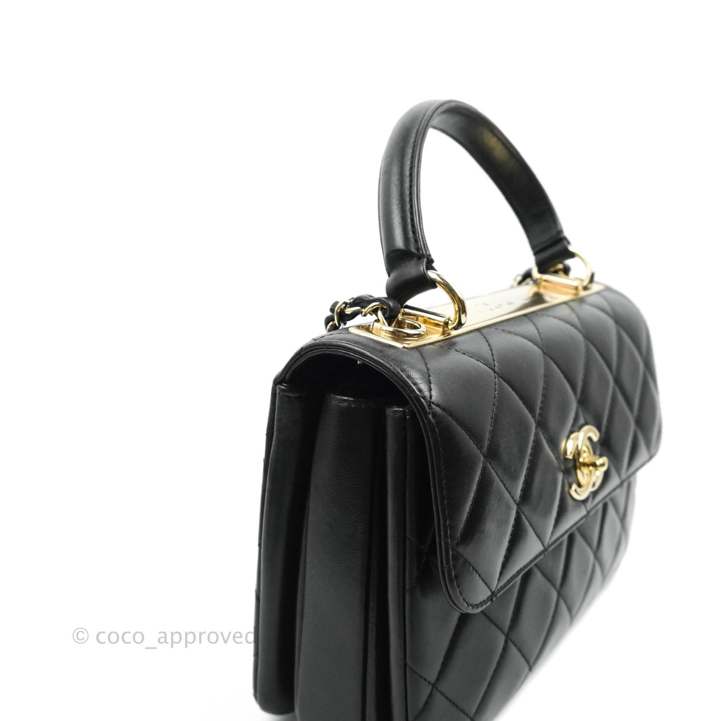 Chanel Trendy CC Small Black Lambskin Gold Hardware