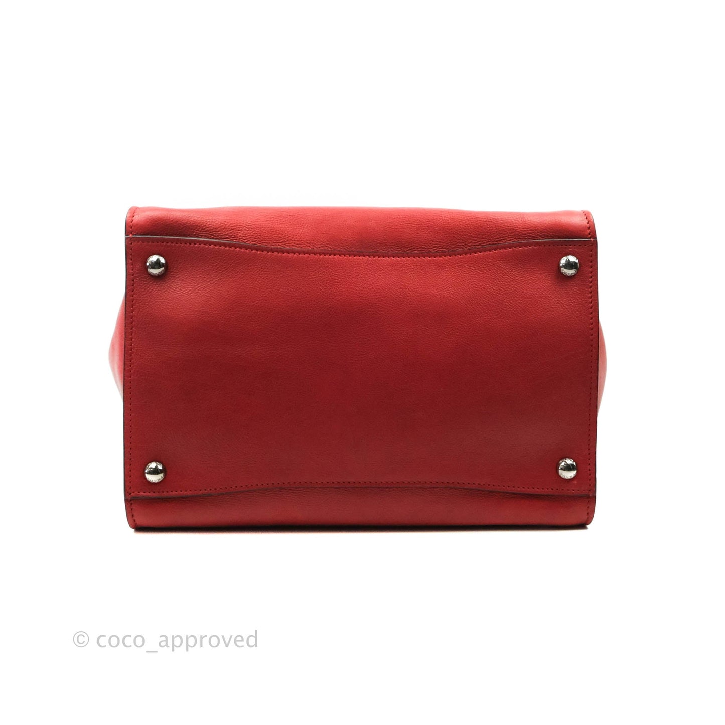 Prada Glace Calf Twin Pocket Tote Red
