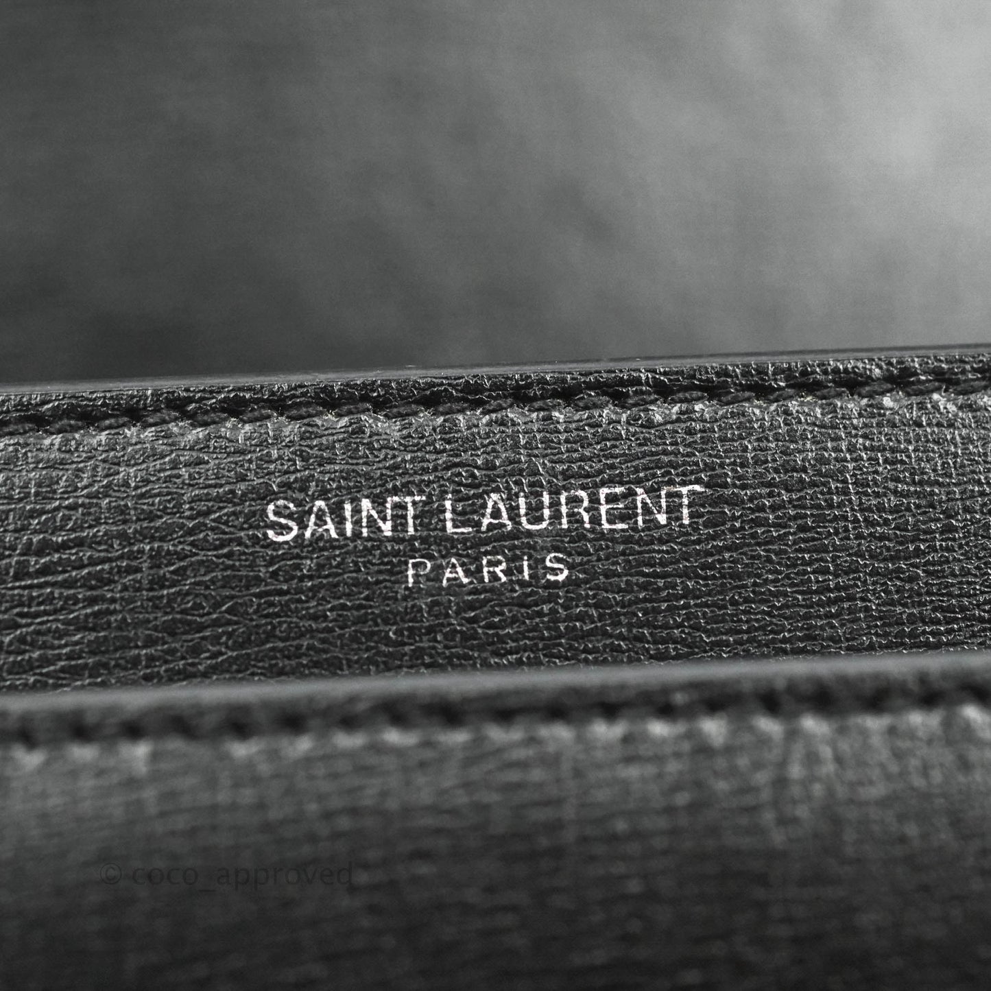 Saint Laurent Sunset Medium Black Calfskin Silver Hardware