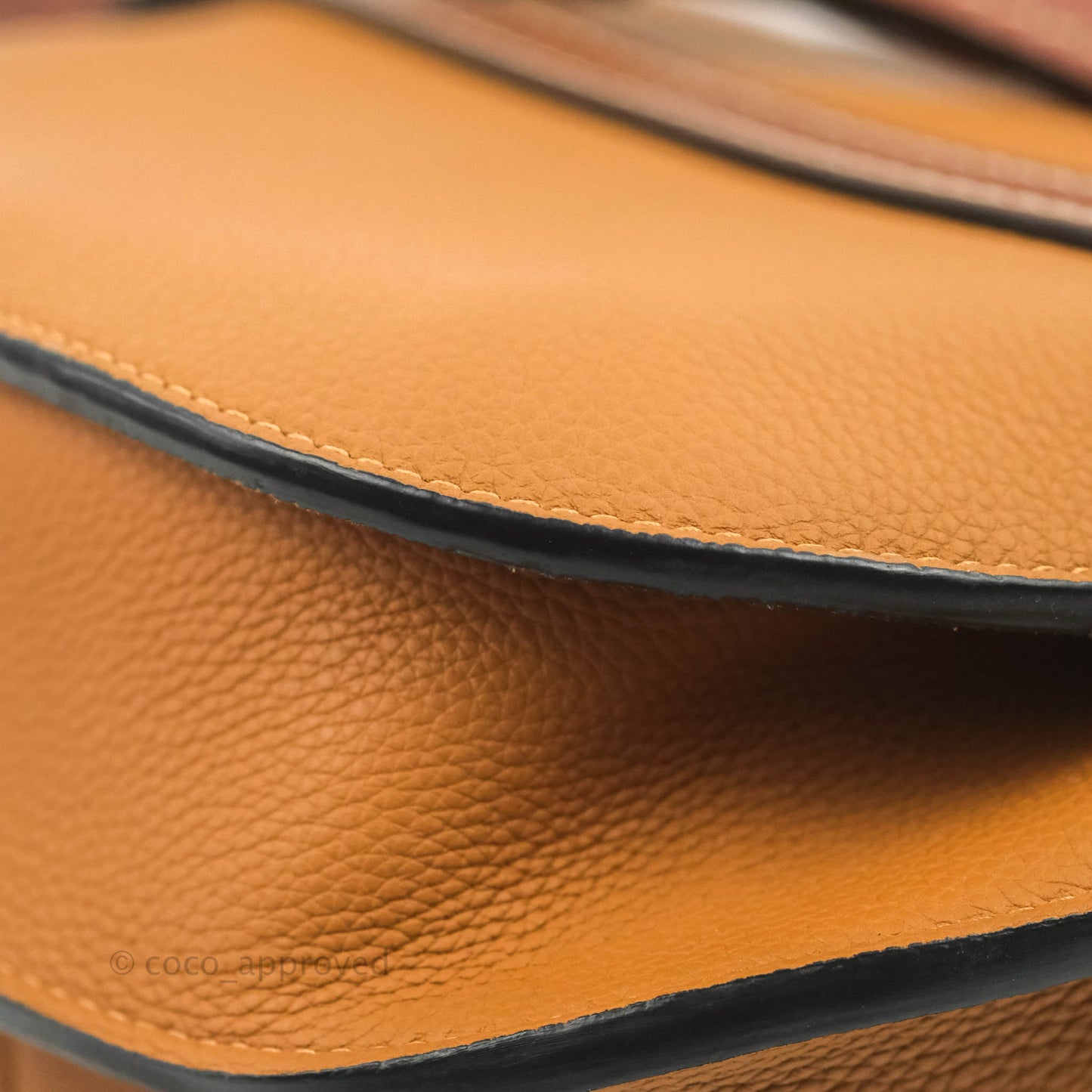 Loewe Small Gate Bag Light Caramel/Pecan Grained Calfskin
