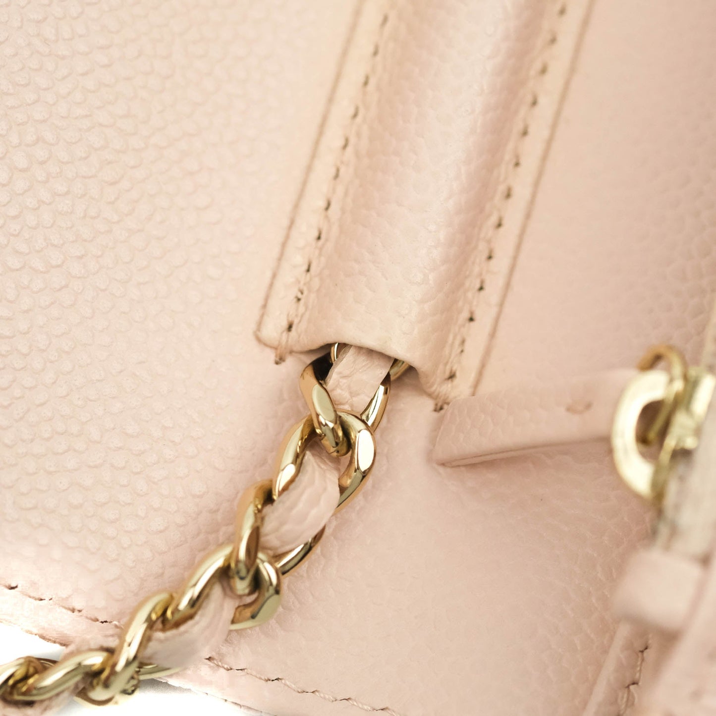 Chanel Wallet on Chain Pale Pink Caviar Gold Hardware 21C