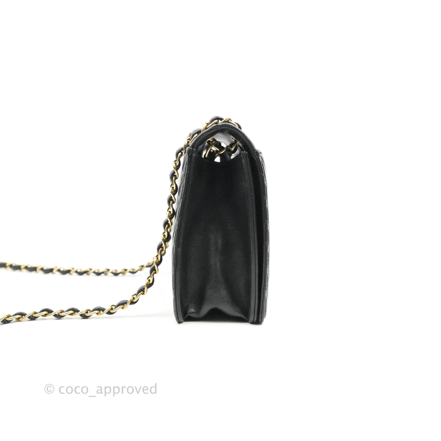 Chanel Mini Collar and Tie Flap Bag Chevron Sheepskin Aged Gold Hardware