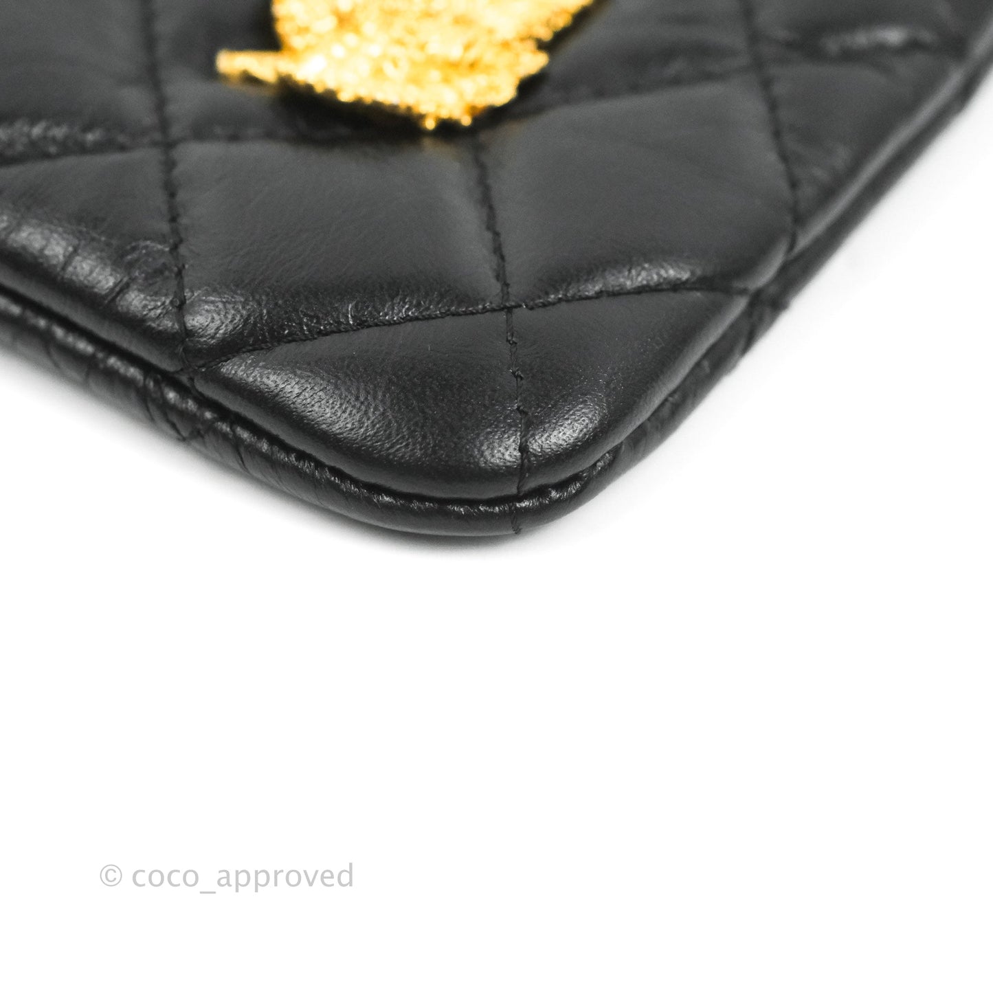 Chanel Quilted Mini Reissue O Case Gold Hardware Aged Calfskin