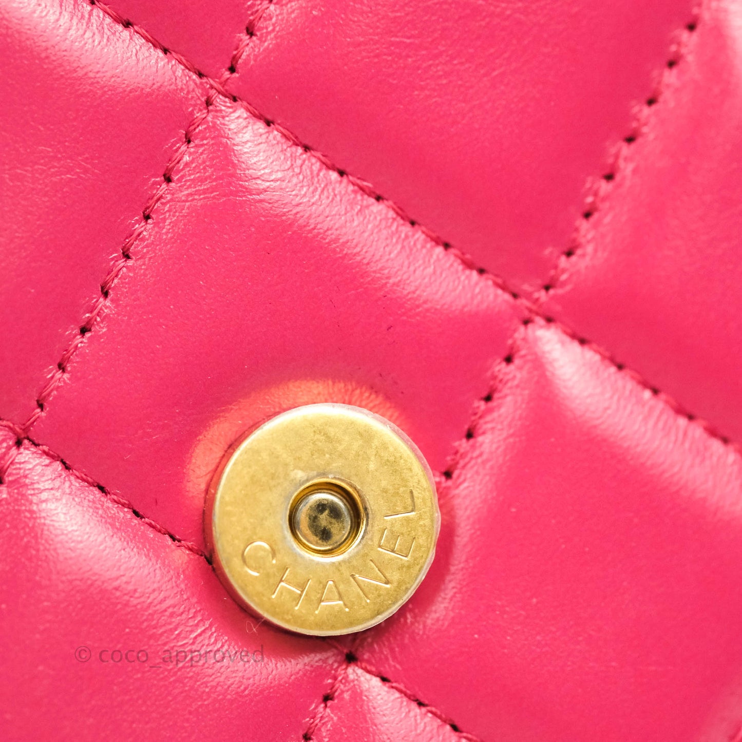 Chanel Quilted Perfect Fit Adjustable Wallet On Chain WOC Pink Calfskin Aged Gold Hardware