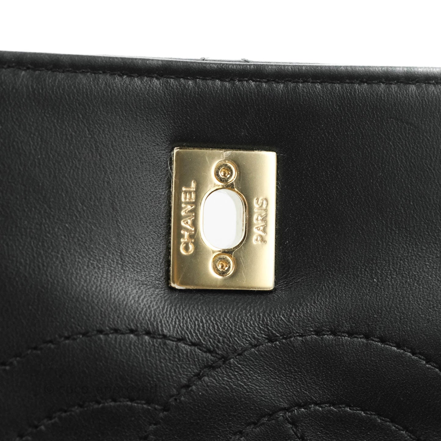 Chanel Small Trendy CC Black Lambskin Gold Hardware