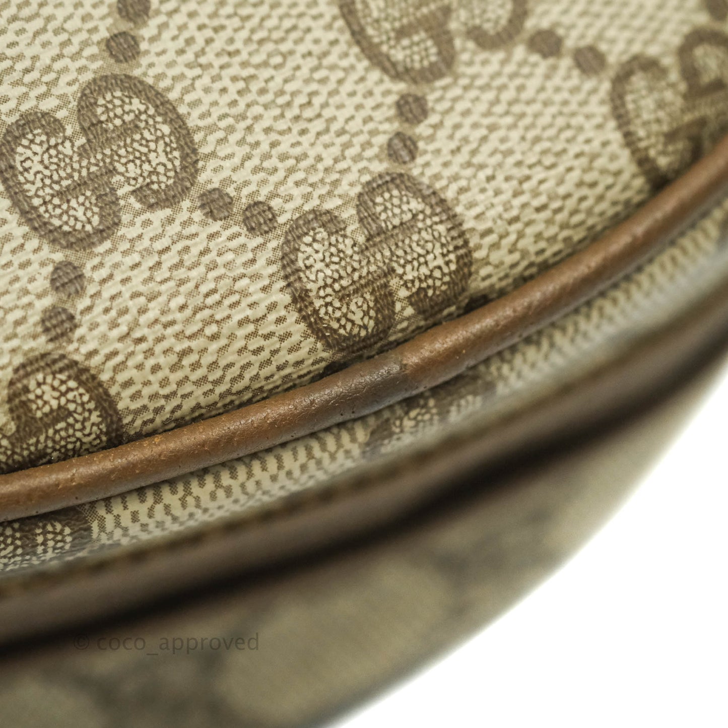 Gucci Vintage GG Monogram Canvas Round Shoulder Bag