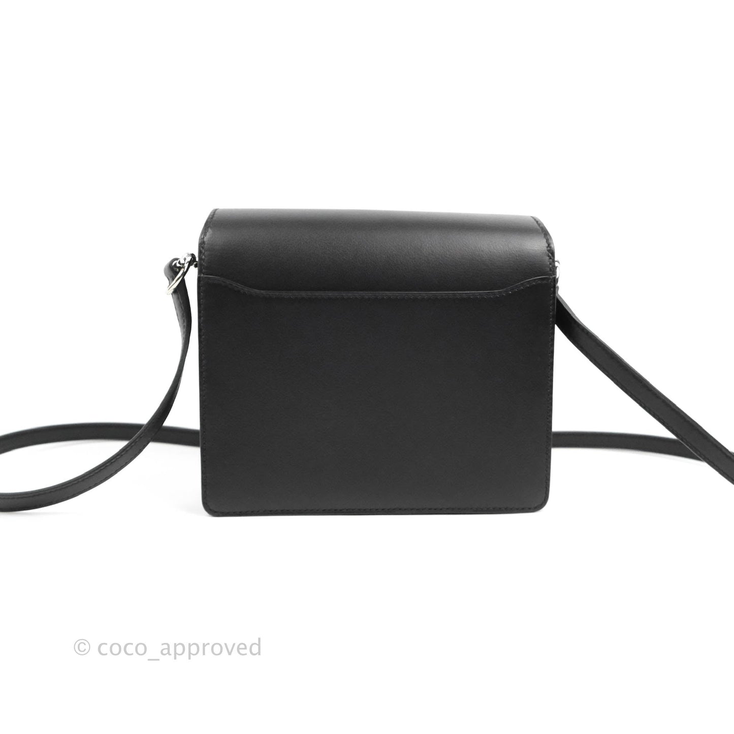 Hermès Roulis Mini 18 Black Swift Palladium Hardware