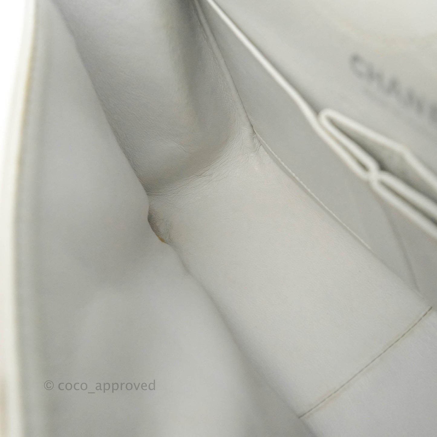 Chanel Quilted Reissue 226 Flap White Aged Calfskin Gun Metal Hardware