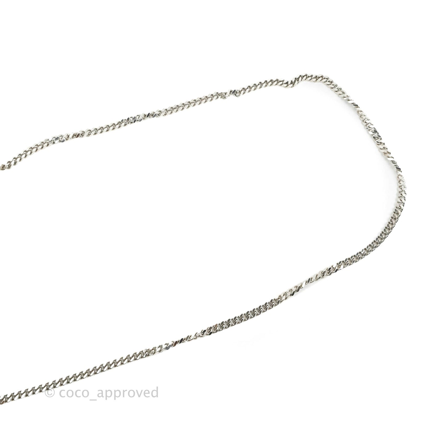 Saint Laurent Wallet on Chain Blush Pink Grained Leather Silver Hardware