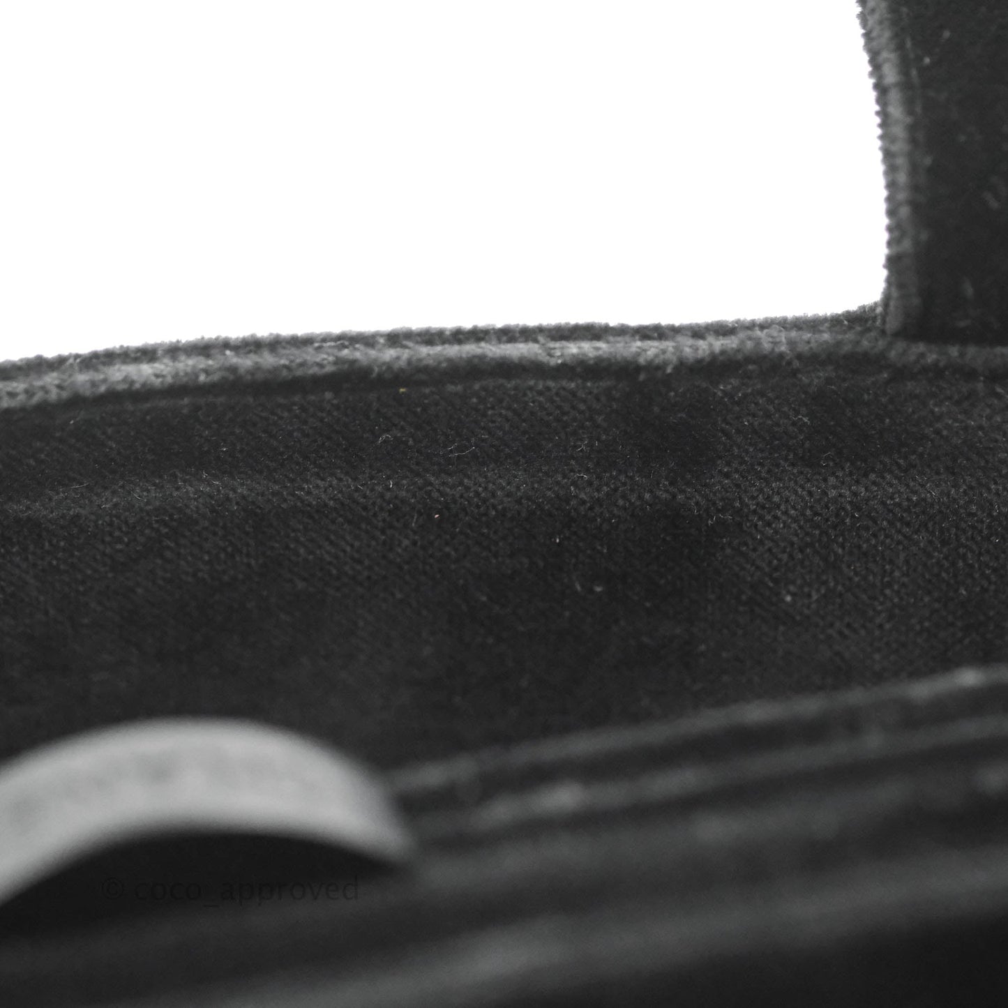 Chanel Vintage CC Handbag So Black Velvet