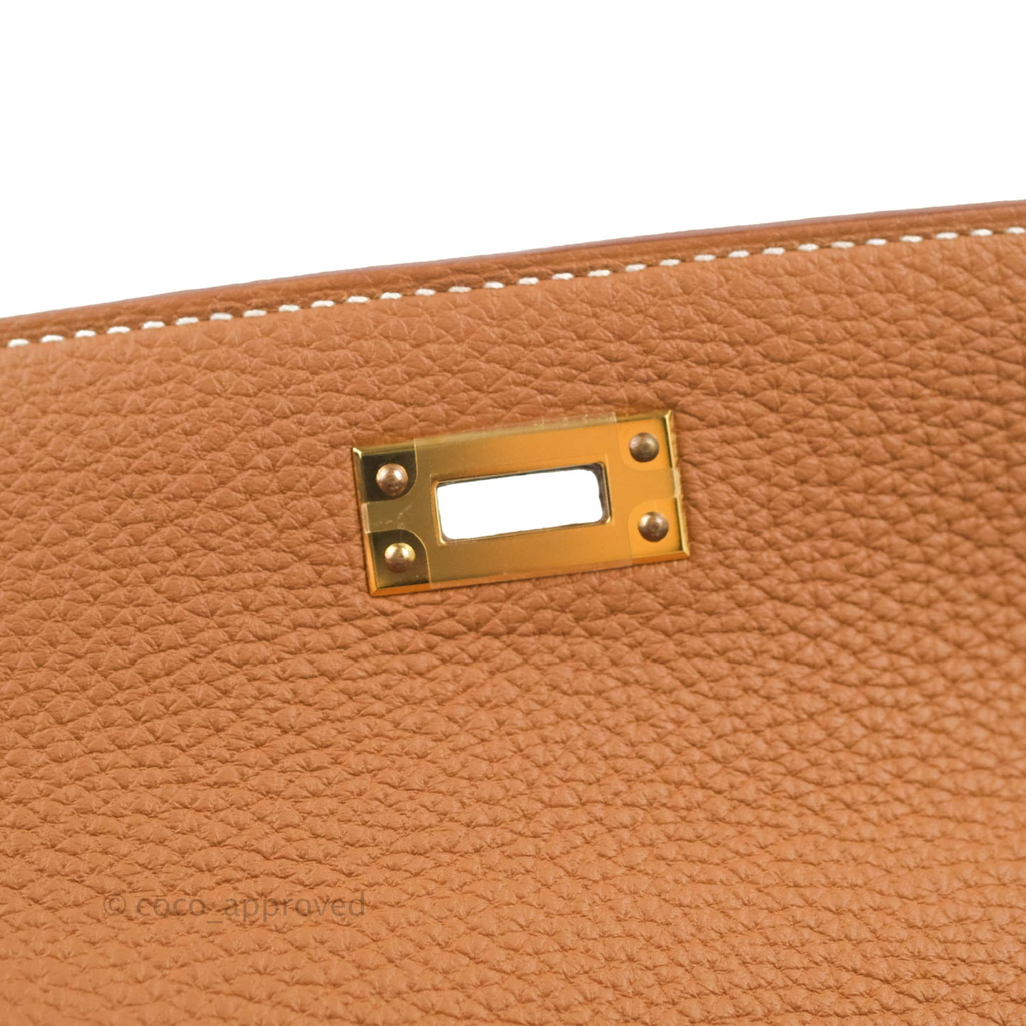 Hermès Retourne Kelly 25 Gold Togo Gold Hardware