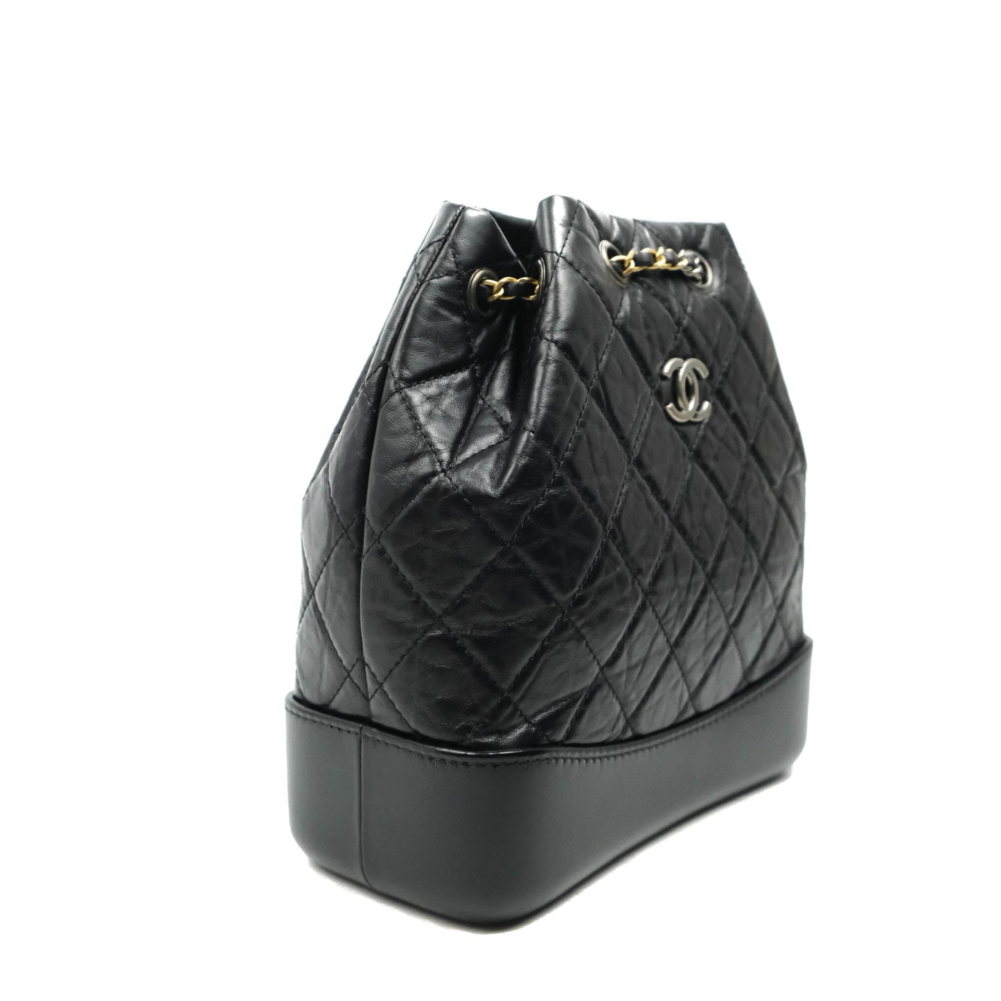 Chanel Small Gabrielle Backpack Black Aged Calfskin