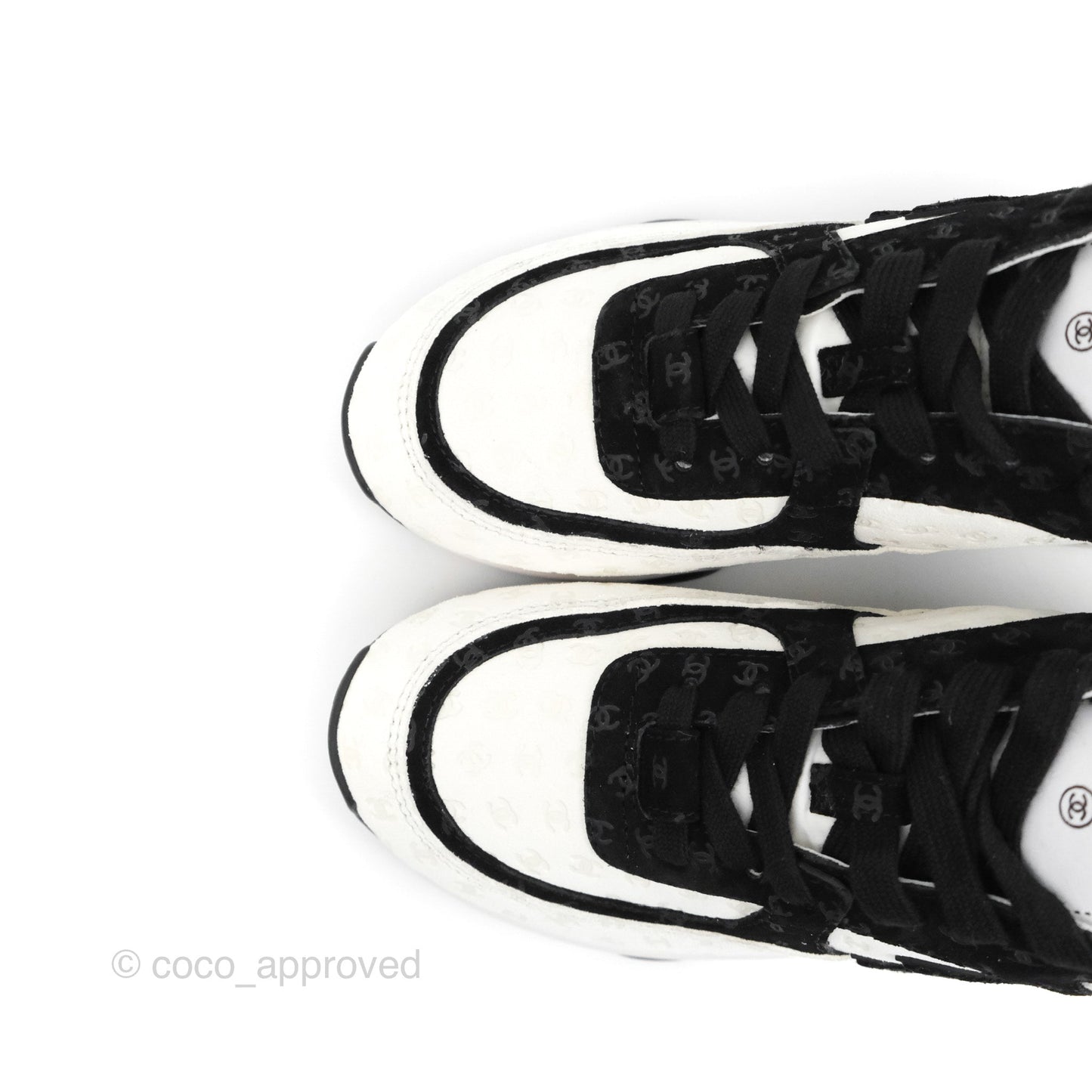 Chanel CC Sneakers Black/White Size 35