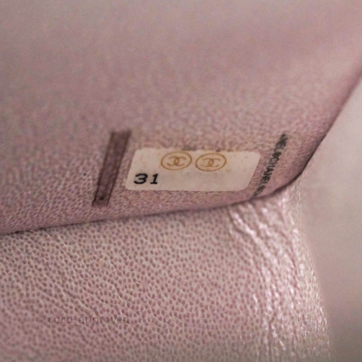 Chanel Top Handle Mini Rectangular Flap Bag Iridescent White Lambskin Gold Hardware