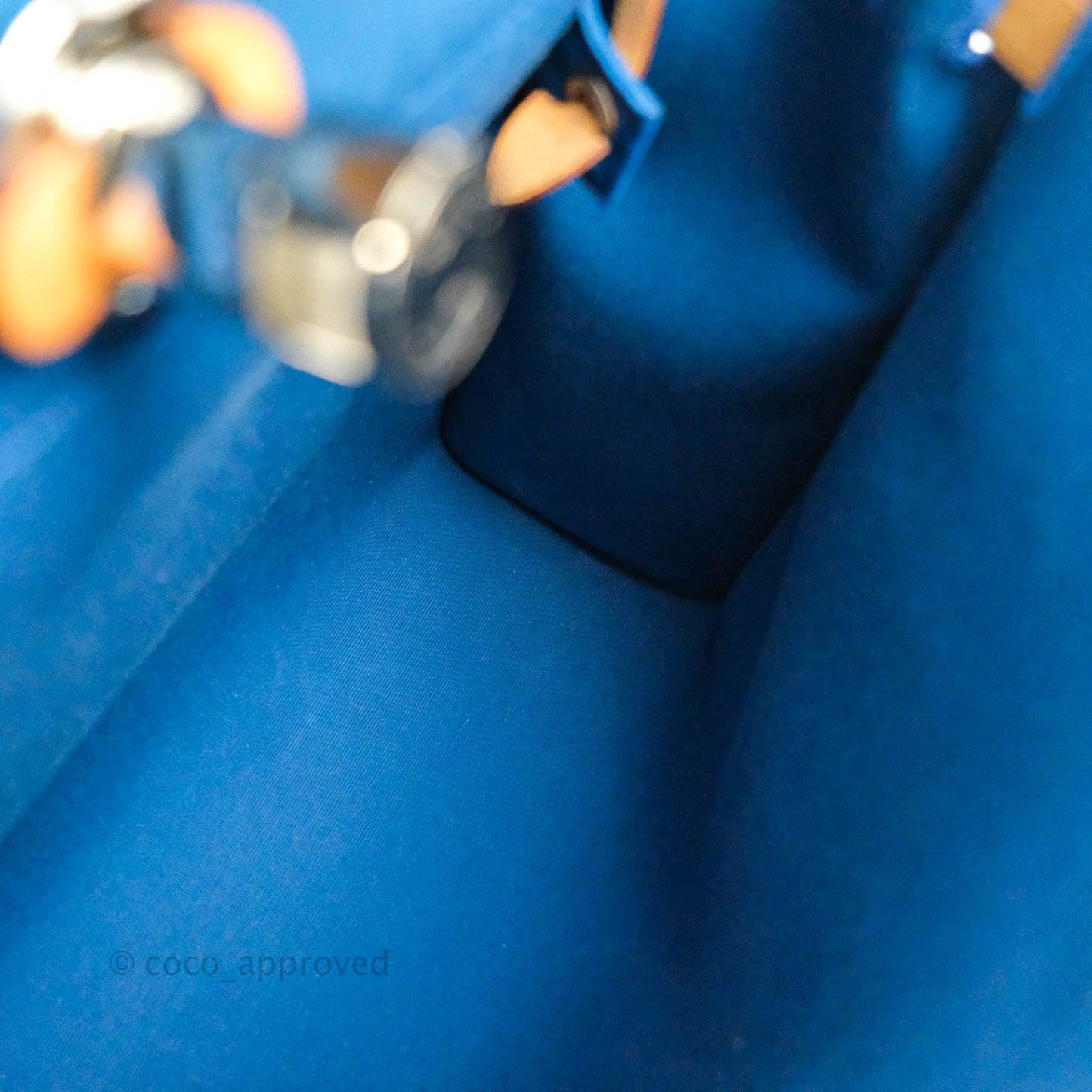 Hermès Herbag Zip 31 Outremer Nature Leather Palladium Hardware