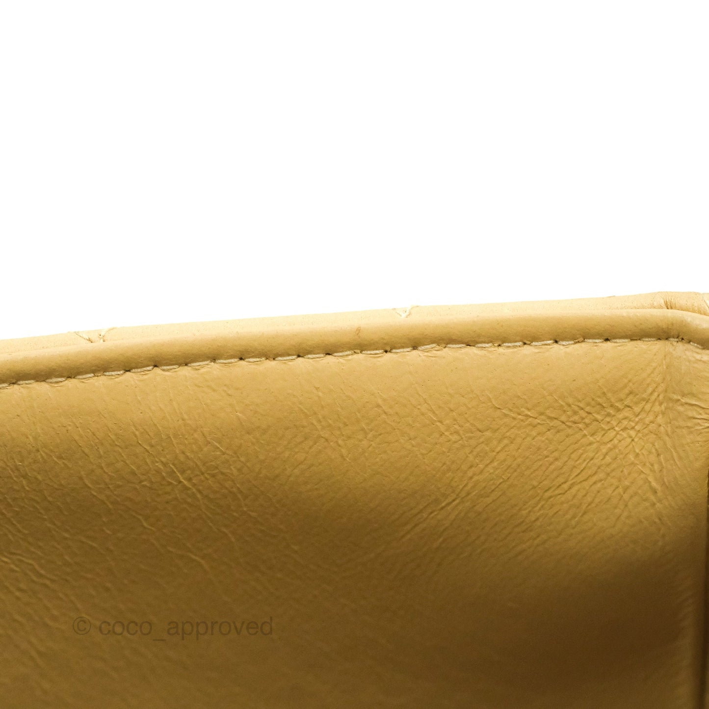 Chanel Vintage Top Handle Flap Bag Beige Lambskin 24K Gold Hardware