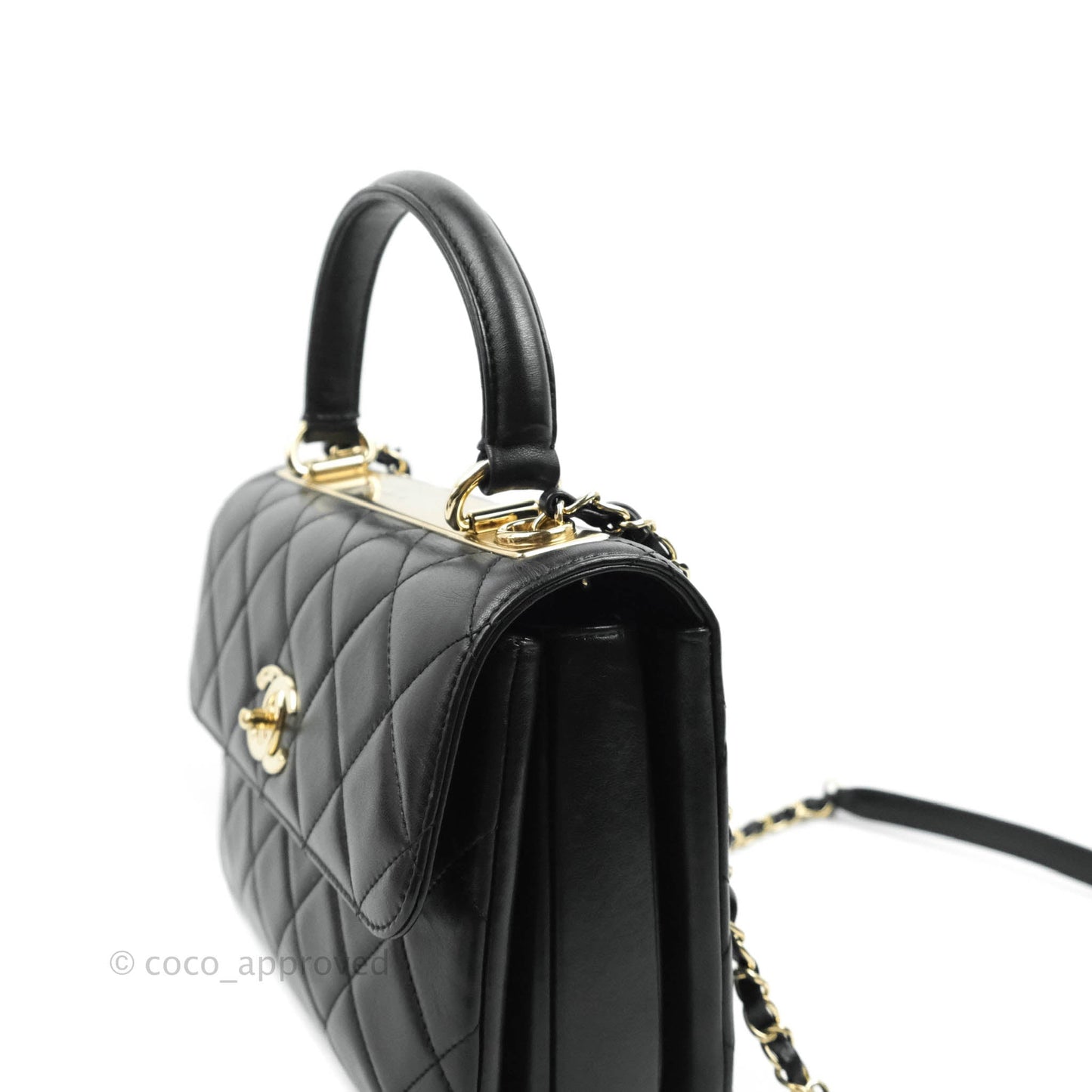 Chanel Trendy CC Small Black Lambskin Gold Hardware