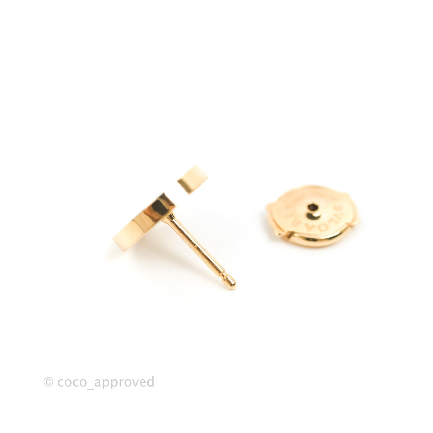 Bvlgaril Bulgari-Bulgari 18K Rose Gold Diamonds Round Earrings