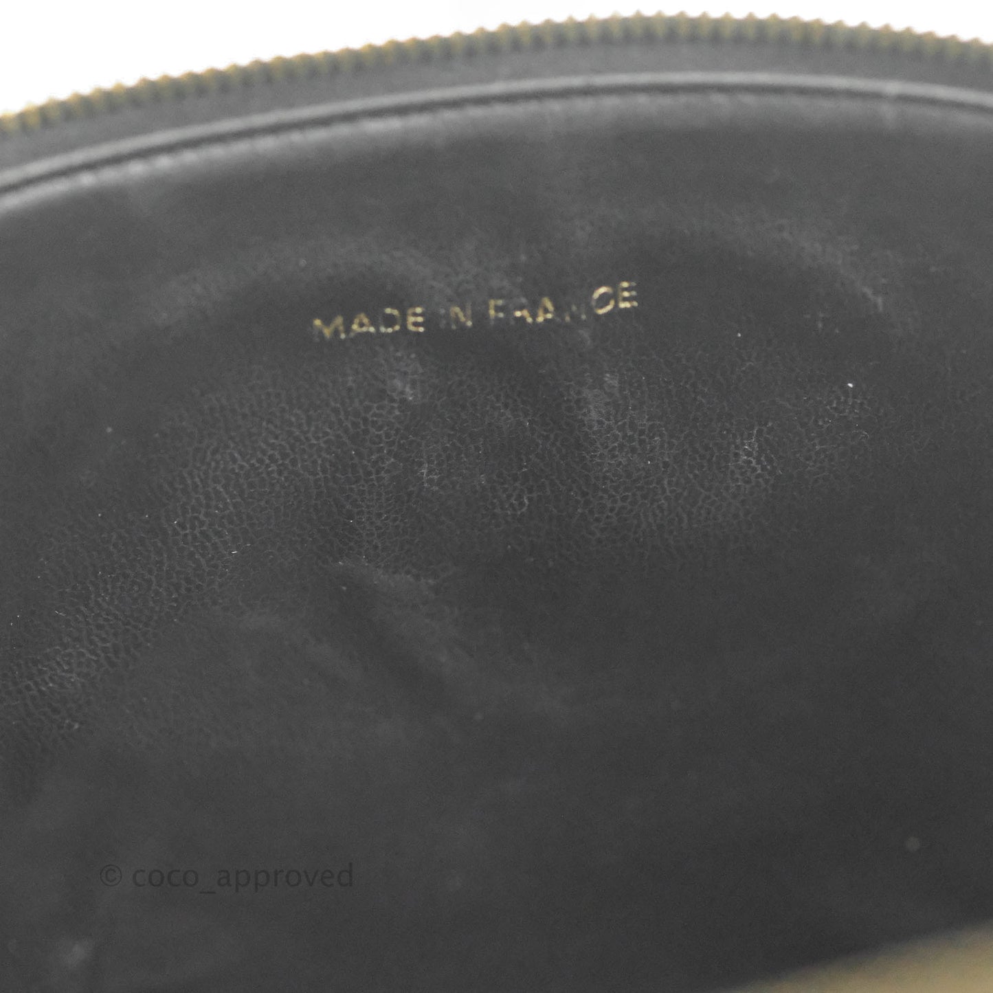 Chanel Vintage Vanity Case Black Caviar Gold Hardware