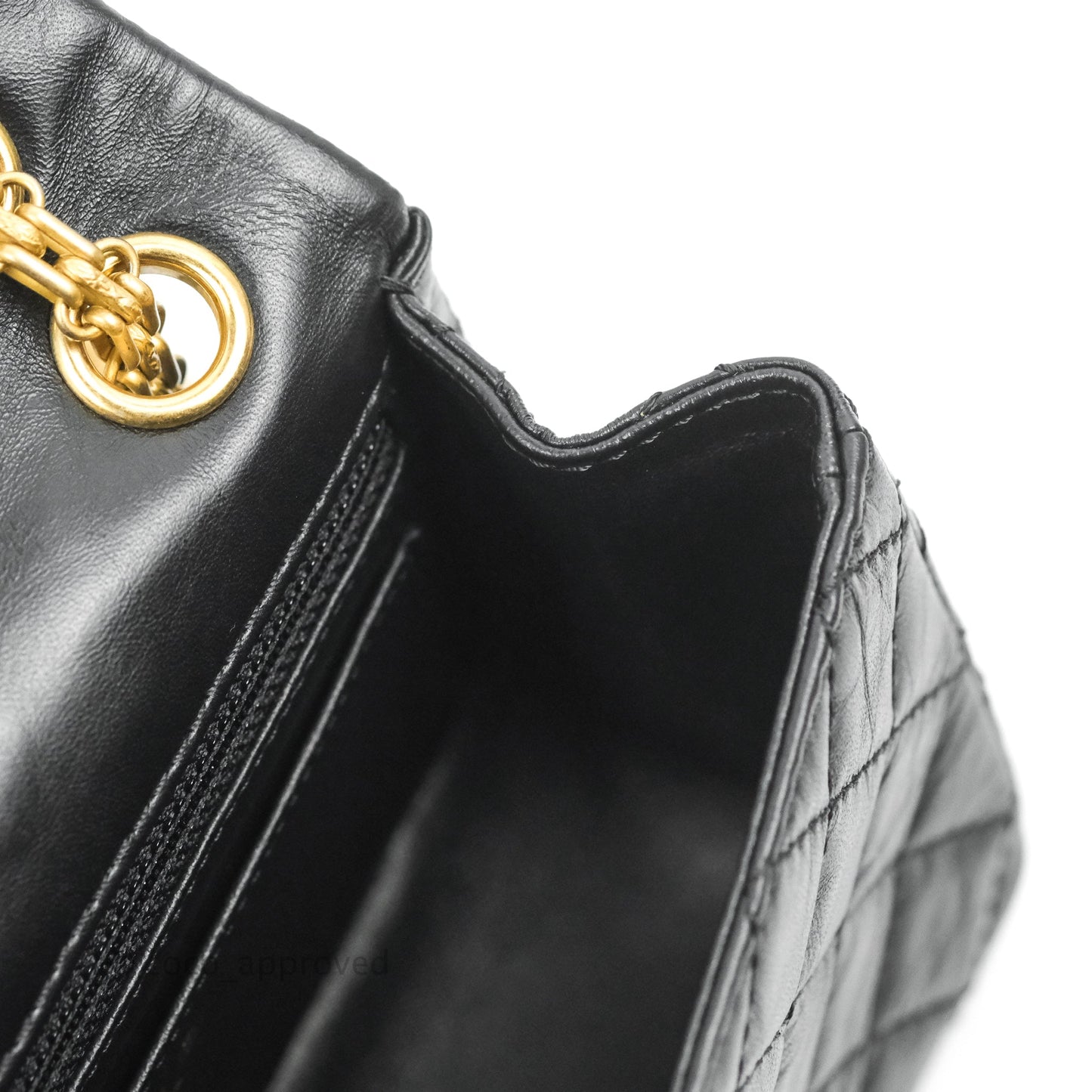 Chanel Mini Reissue 224 Black Aged Calfskin Aged Gold Hardware