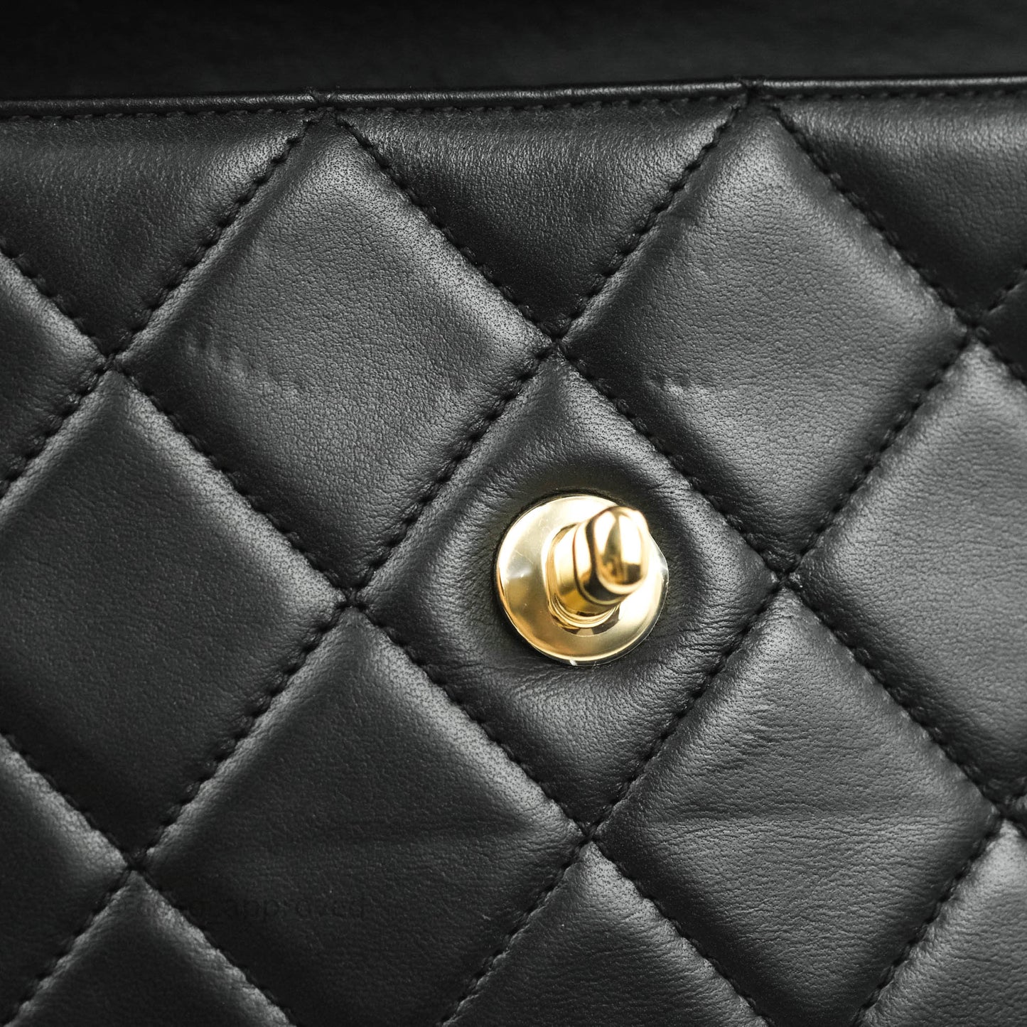 Chanel Small Trendy CC Black Lambskin Gold Hardware