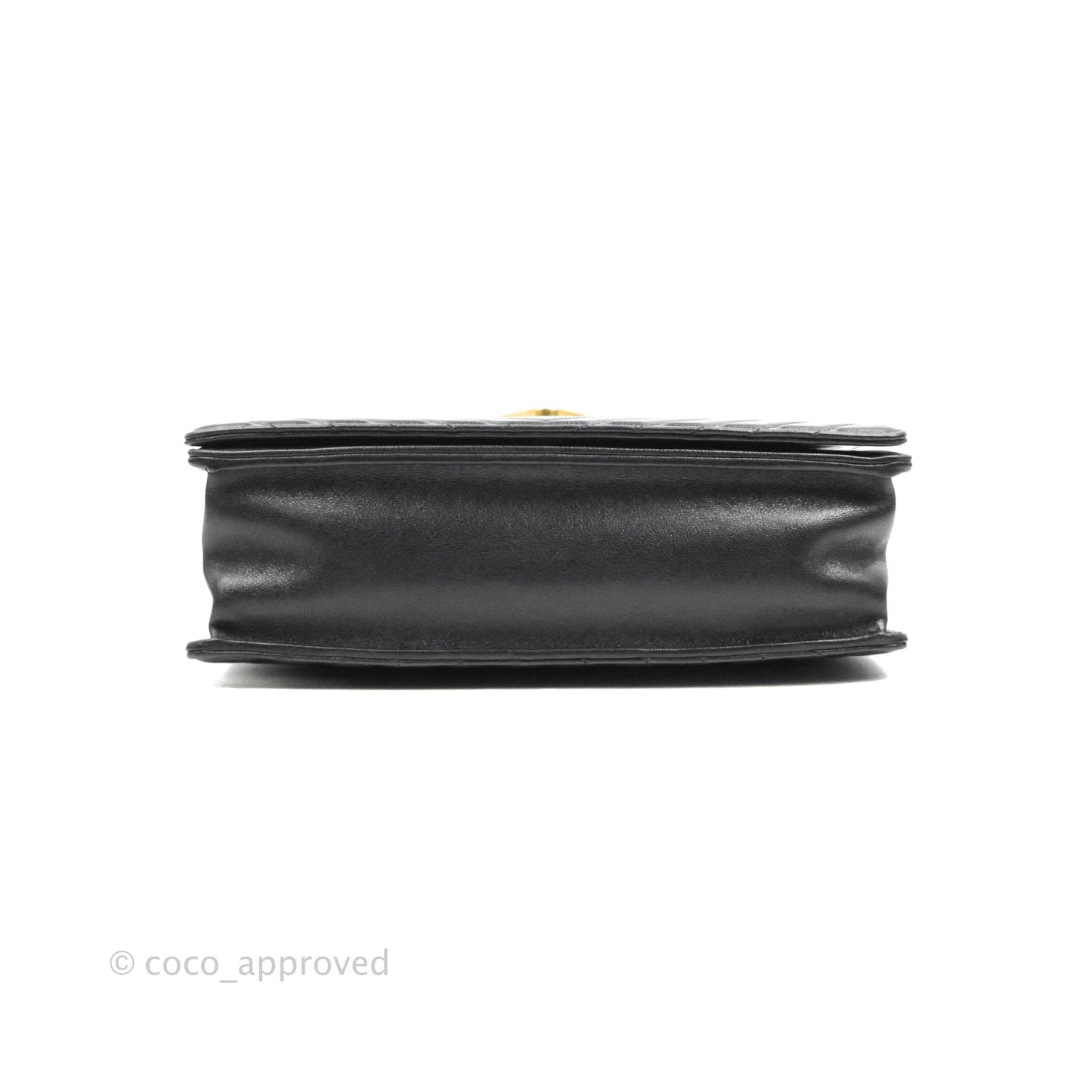 Chanel Mini Collar and Tie Flap Bag Chevron Sheepskin Aged Gold Hardware