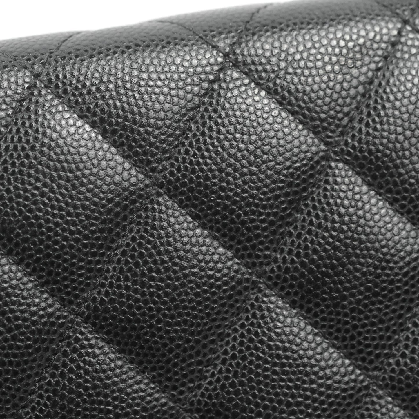 Chanel Quilted Boy Wallet on Chain WOC Black Caviar Ruthenium Hardware