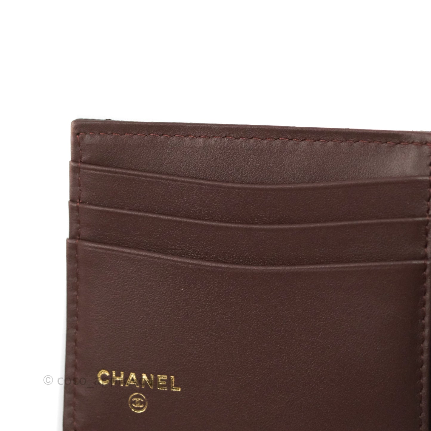 Chanel Quilted Mens Wallet Caviar Black Gold Hardware