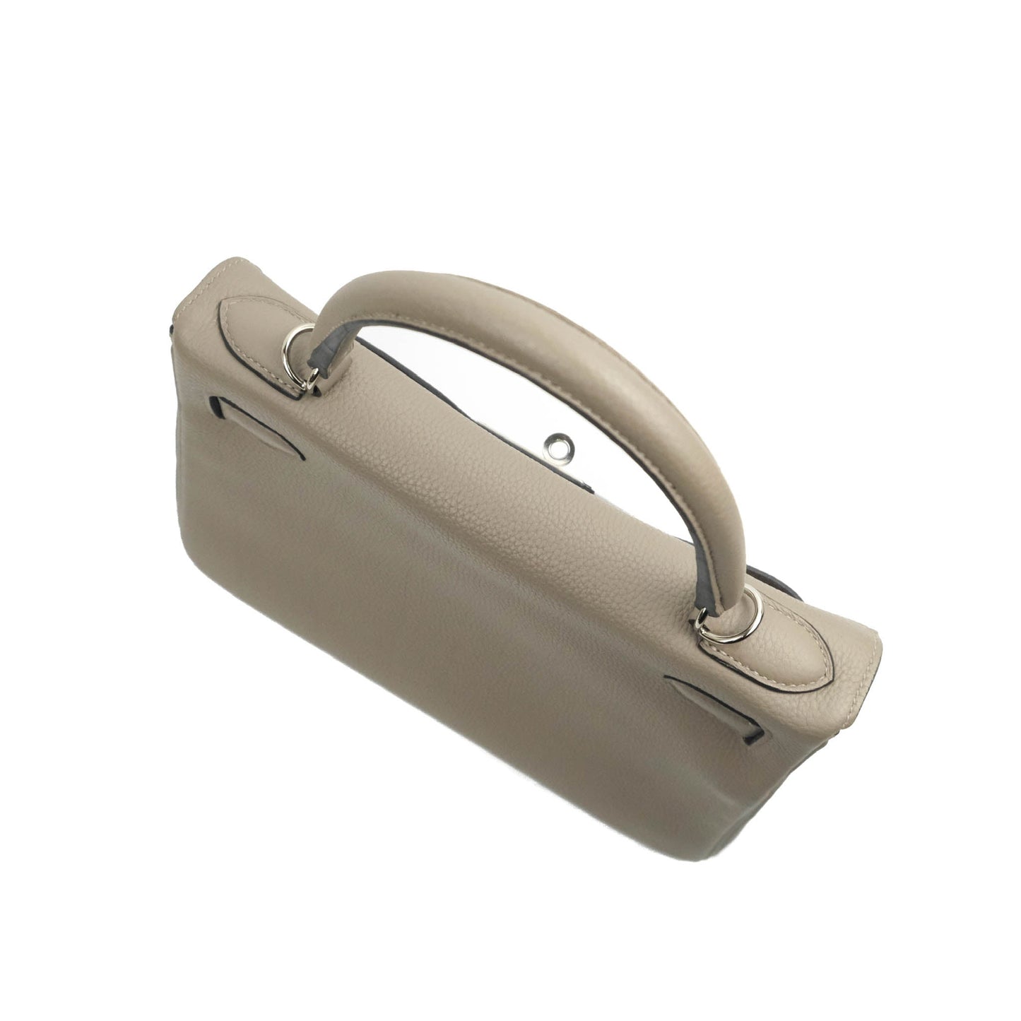 Hermès Kelly 28 Retourne Taurillon Clemence Gris Asphalt M8 Palladium Hardware