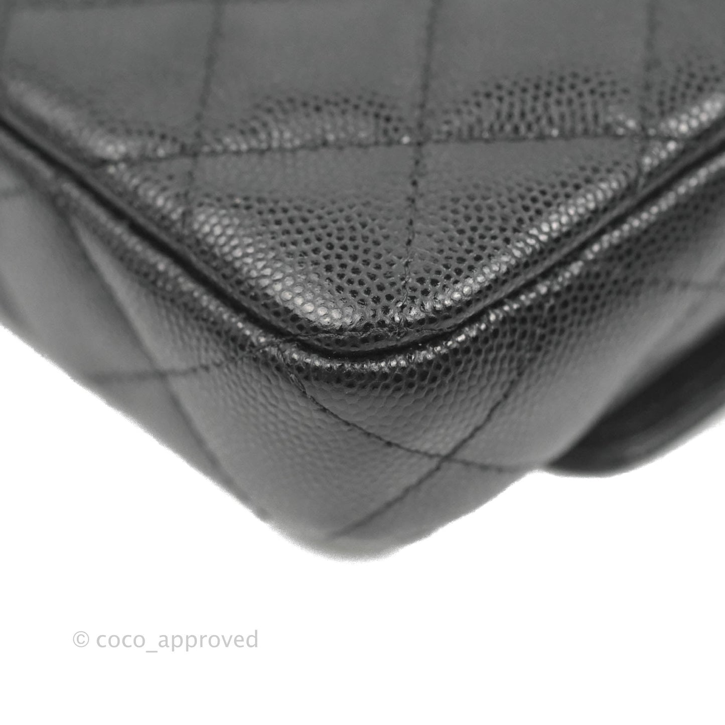 Chanel Classic Flap Phone Holder With Chain Black Caviar Gold Hardware 22A