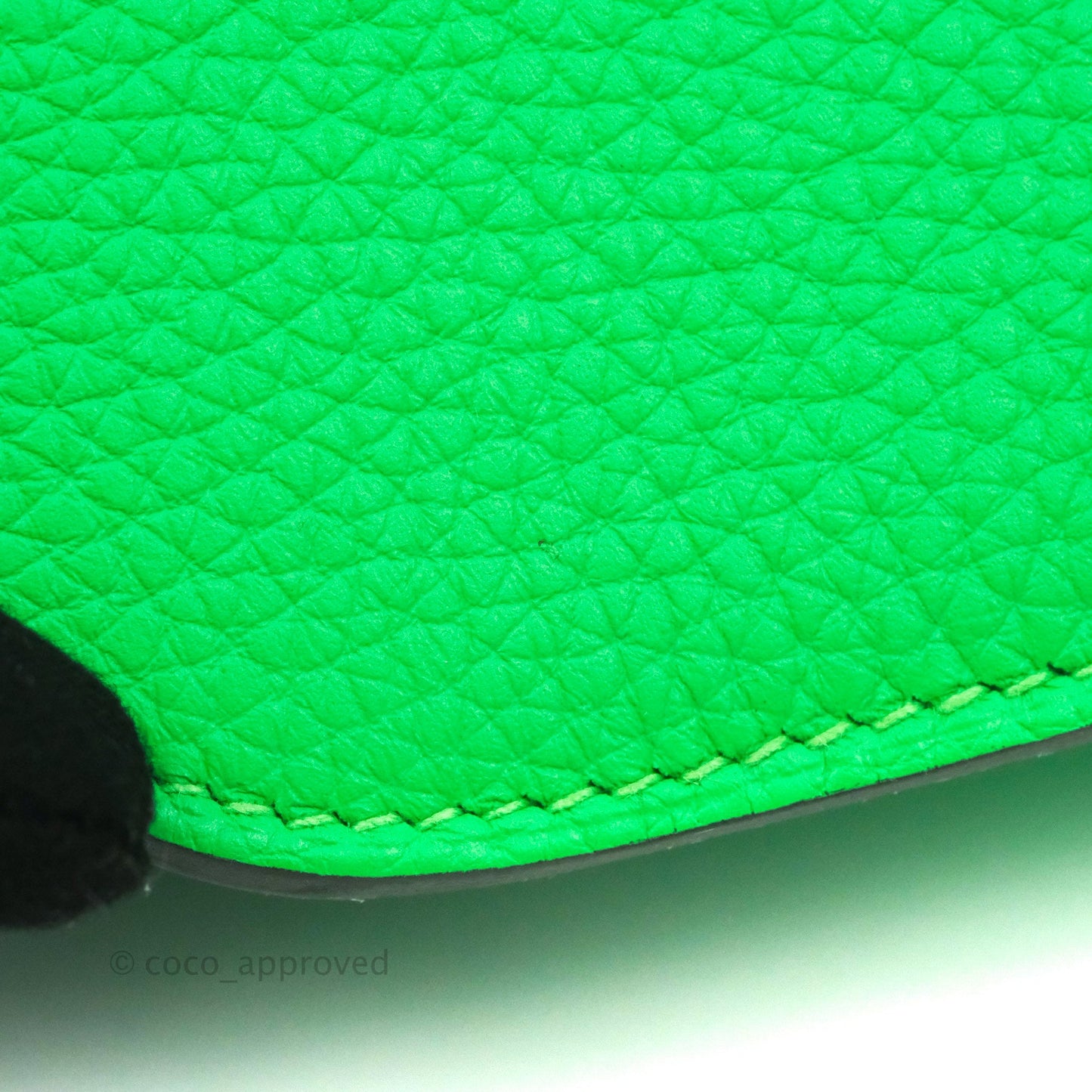Hermès Halzan 25 Vert Comics/ Bleu Zephyr Clemence Palladium Hardware