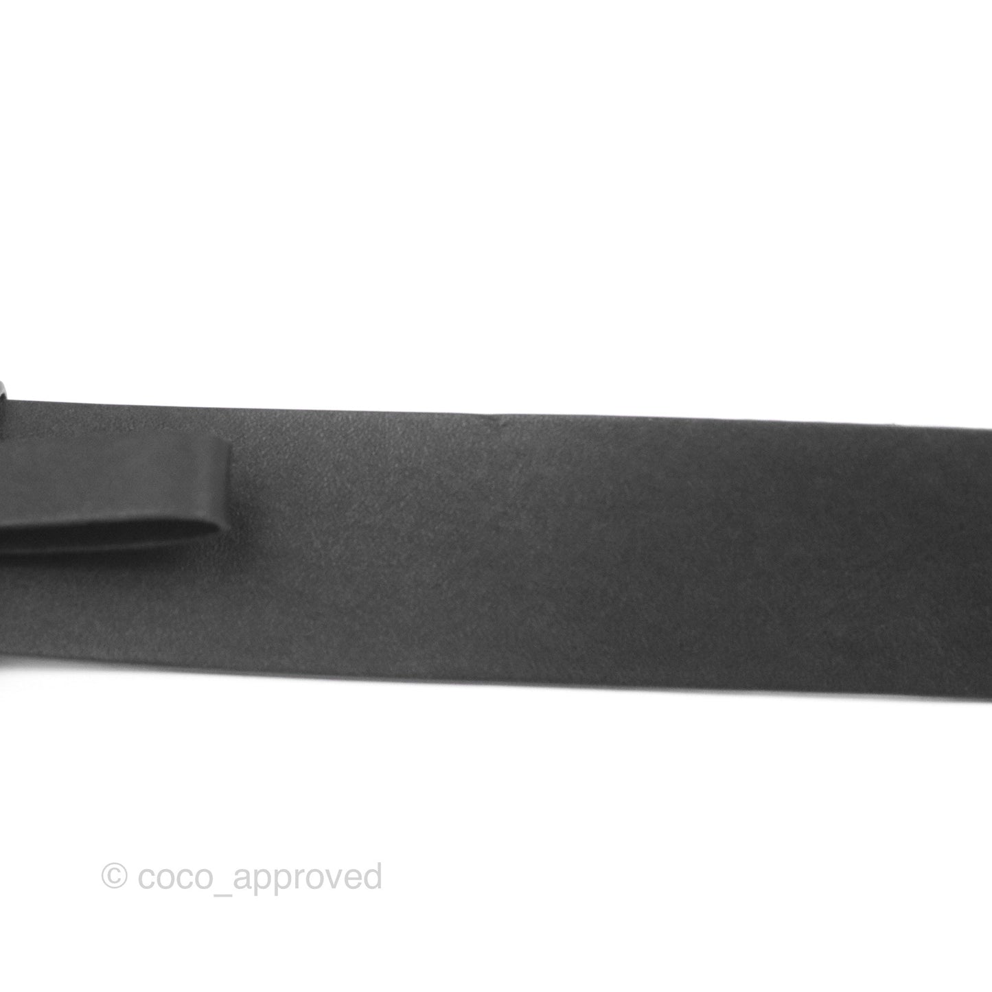 Chanel CC Leather Belt Black Crystal Size 75 19A