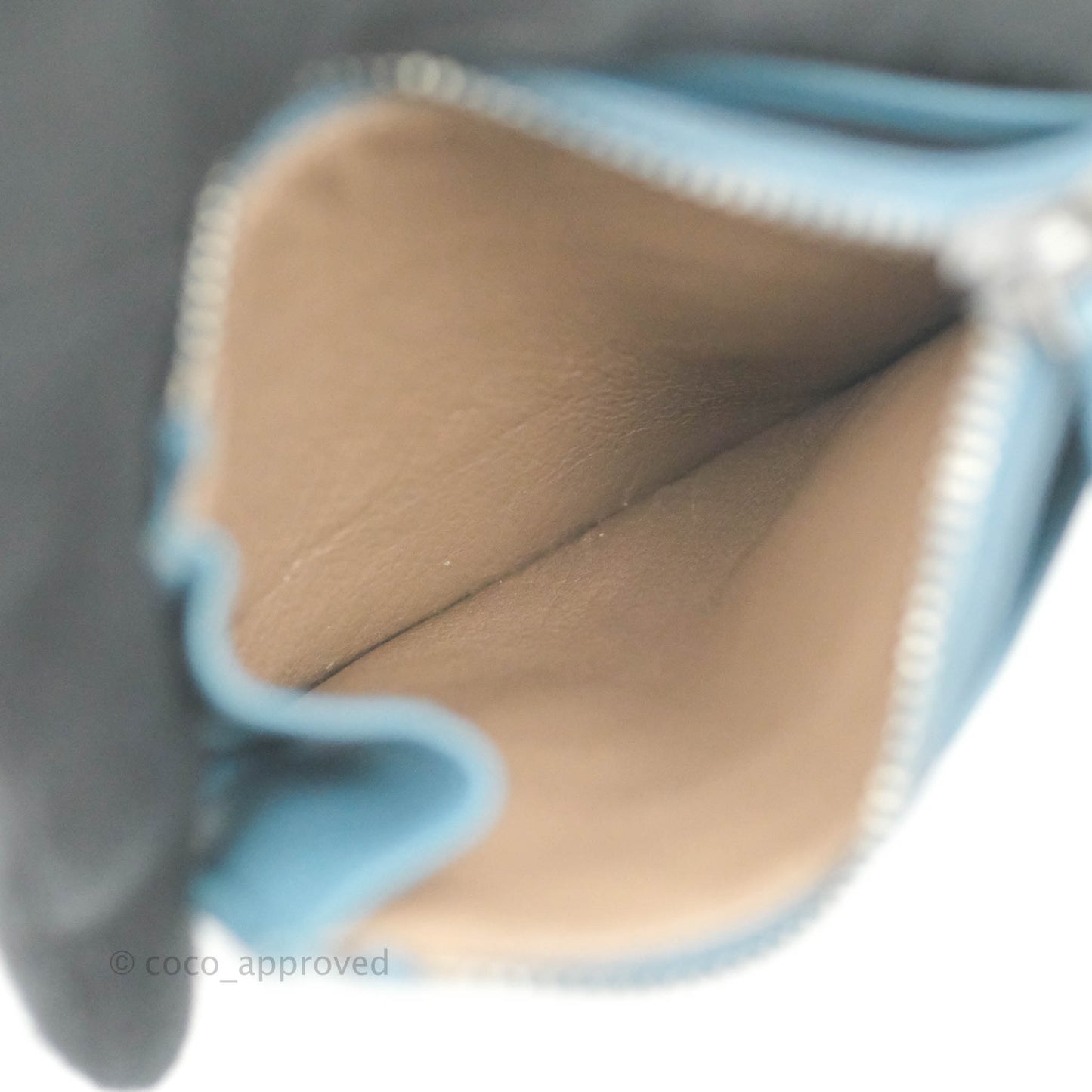 Bottega Veneta Intrecciato Card Holder Petrol Blue
