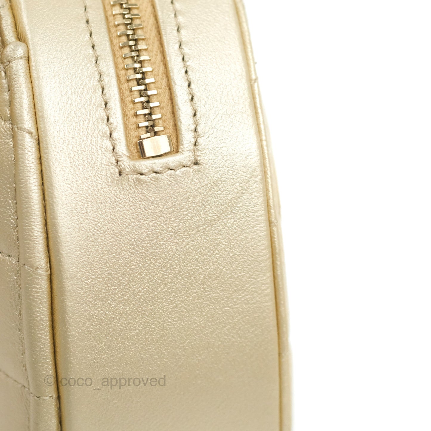 Chanel Small Heart Bag Gold Lambskin Gold Hardware 22S